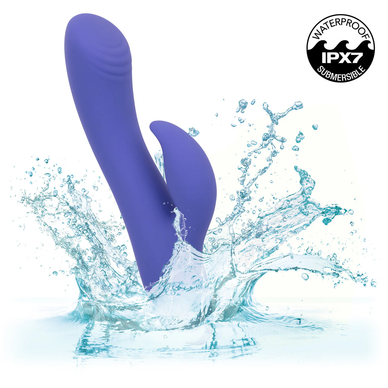 Connect Dual Stimulator Rechargeable Silicone App Enabled Rabbit Vibrator By CalExotics - Image 6