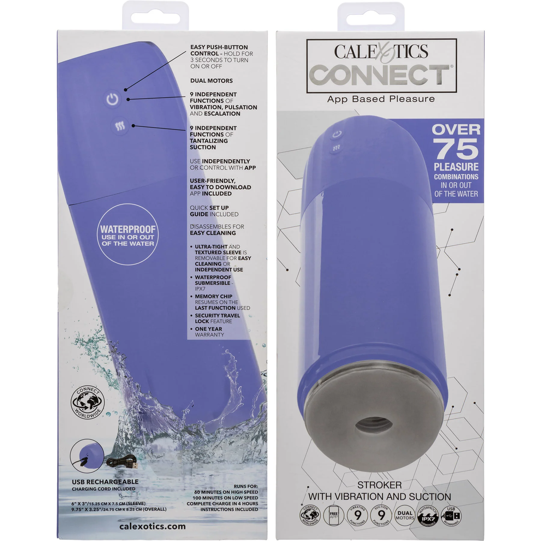 Connect® App Enabled Stroker With Vibration & Suction By CalExotics - Image 7