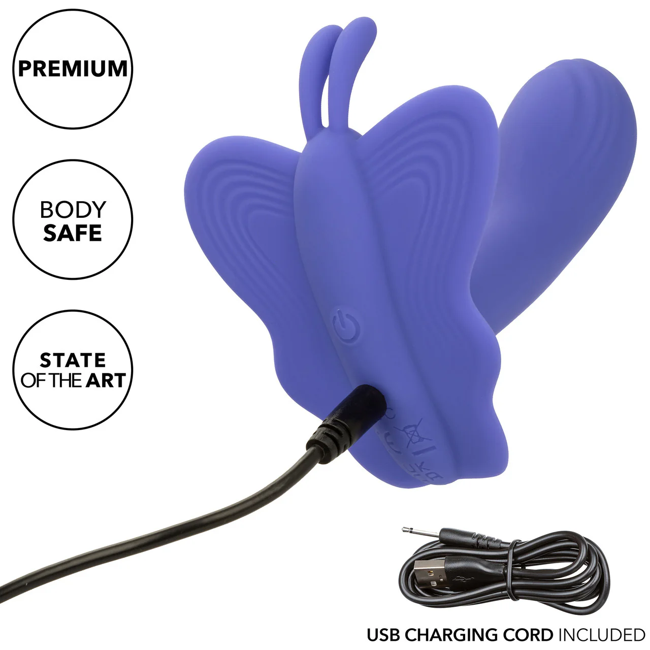 Connect Venus Butterfly Rechargeable Silicone App Enabled Dual Stimulation Vibrator By CalExotics - Image 6