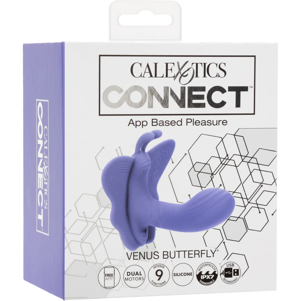 Connect Venus Butterfly Rechargeable Silicone App Enabled Dual Stimulation Vibrator By CalExotics - Image 9