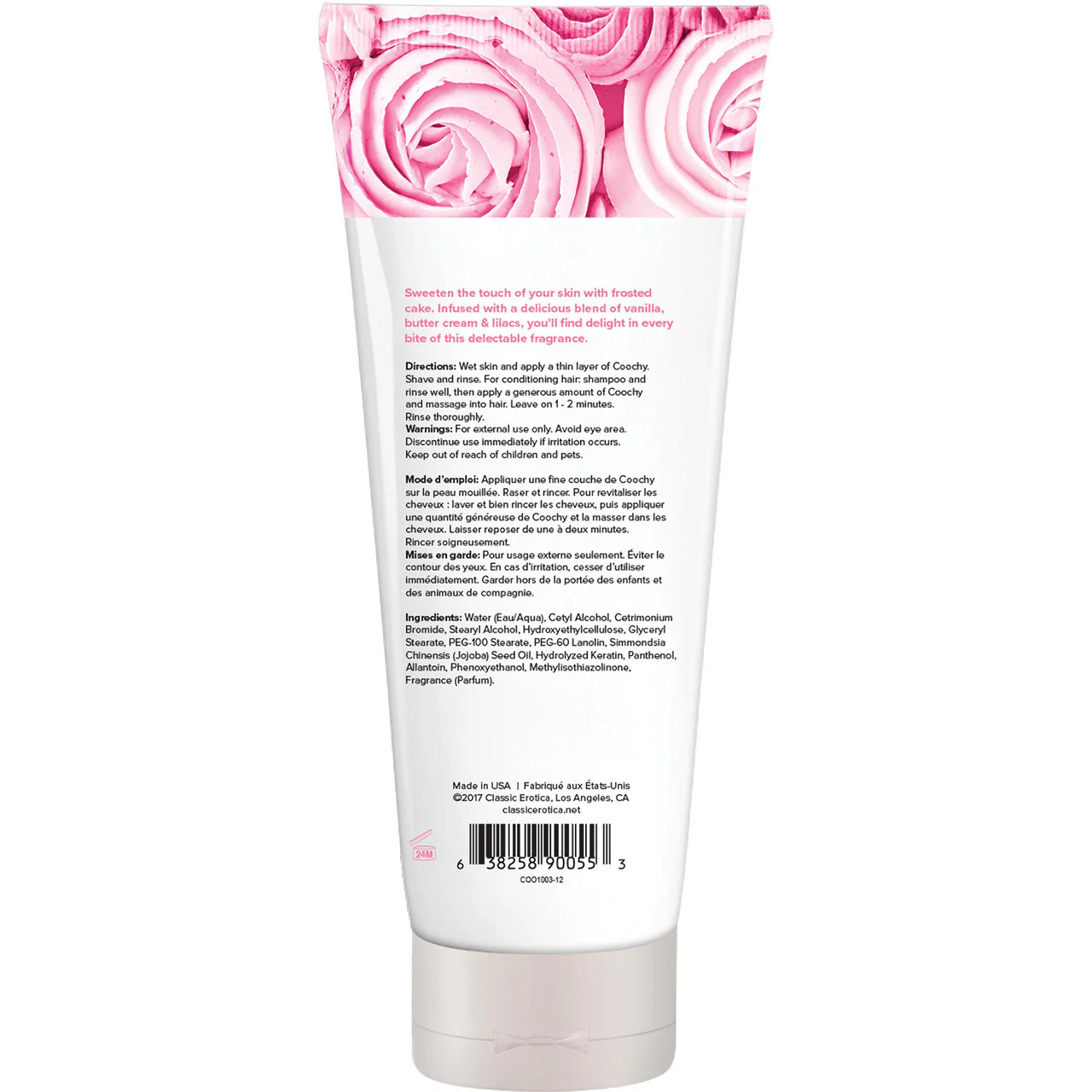 COOCHY Oh So Smooth Shave Cream - Frosted Cake 12.5 oz (370 mL) - Image 2