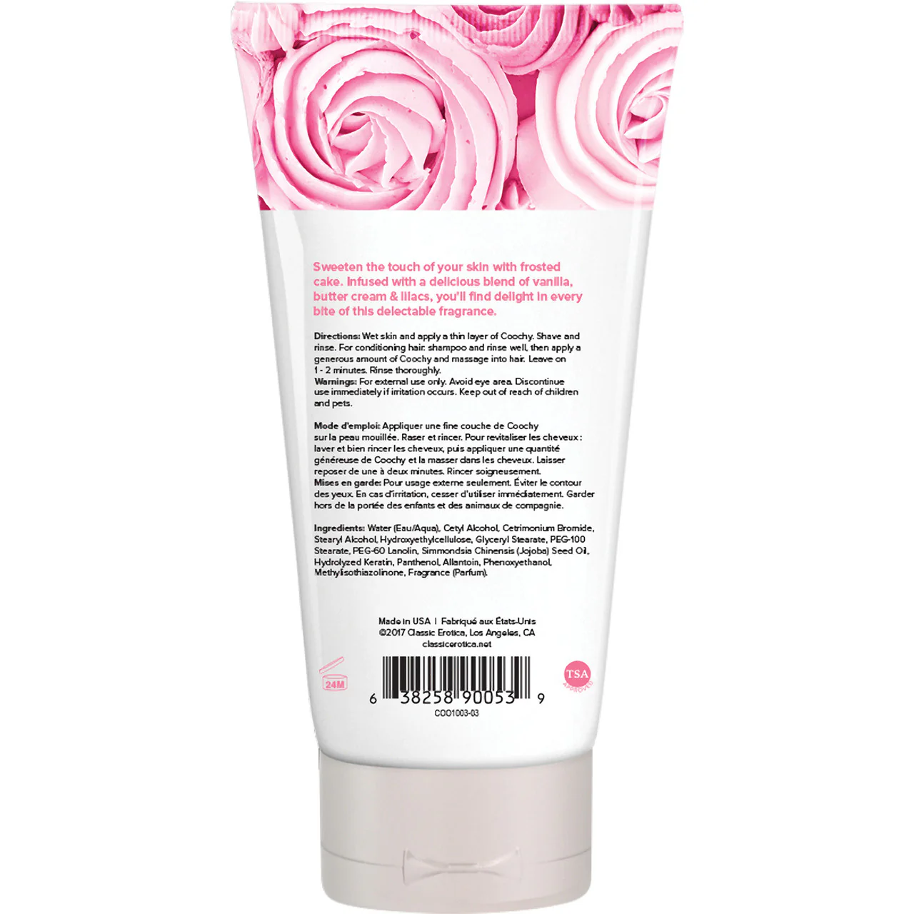COOCHY Oh So Smooth Shave Cream - Frosted Cake 3.4 oz (100 mL) - Image 2
