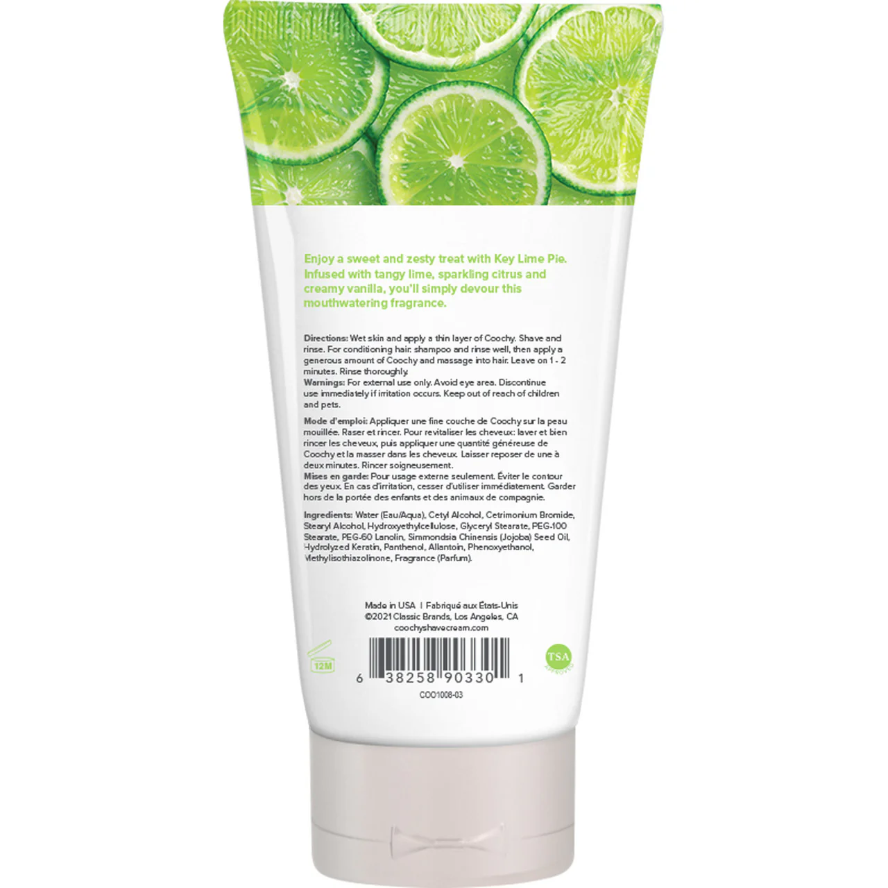 COOCHY Oh So Smooth Shave Cream - Key Lime Pie 3.4 oz (100 mL) - Image 2