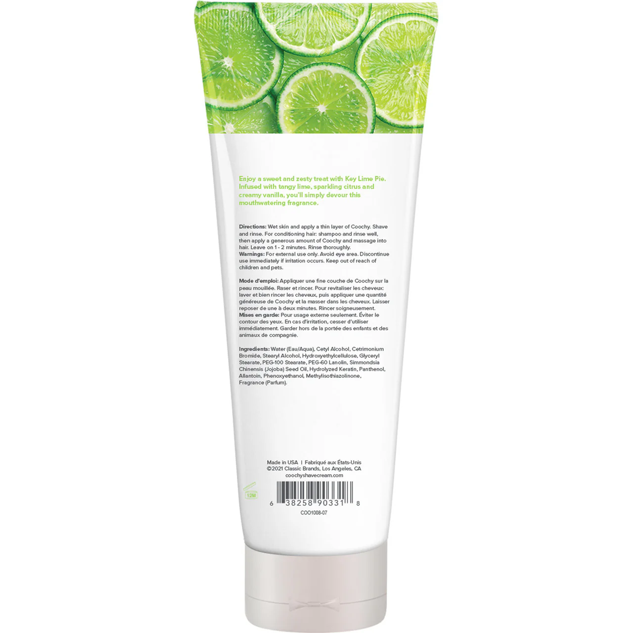 COOCHY Oh So Smooth Shave Cream - Key Lime Pie 7.2 oz (213 mL) - Image 2