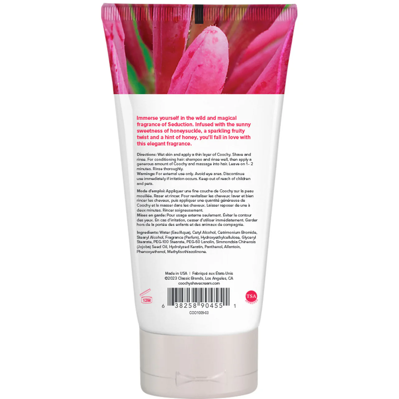 COOCHY Oh So Smooth Shave Cream, Seduction - Honeysuckle Citrus 3.4 oz (100 mL) - Image 2