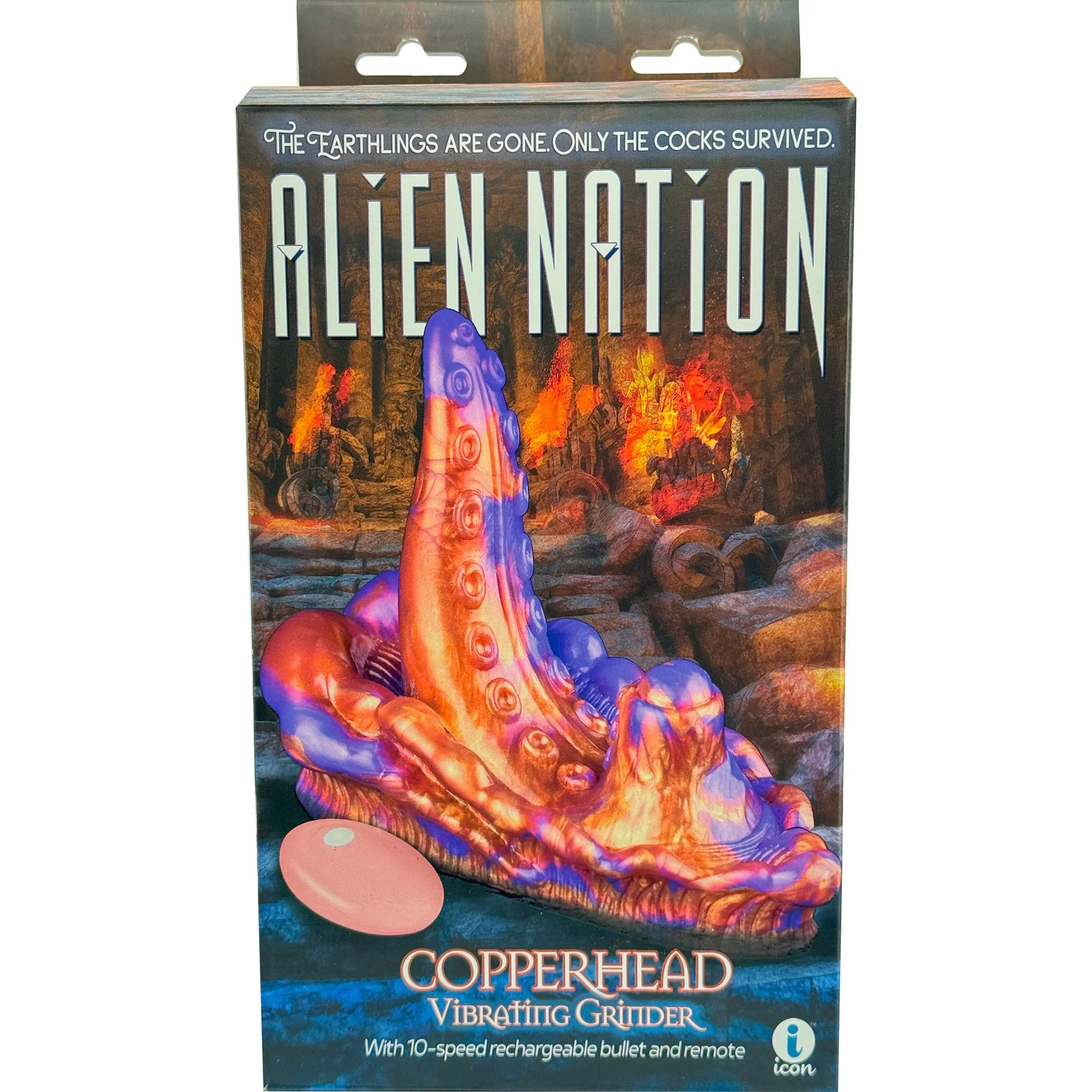 Copperhead Silicone Rechargeable Vibrating Grinder With Remote By Alien Nation - Image 18