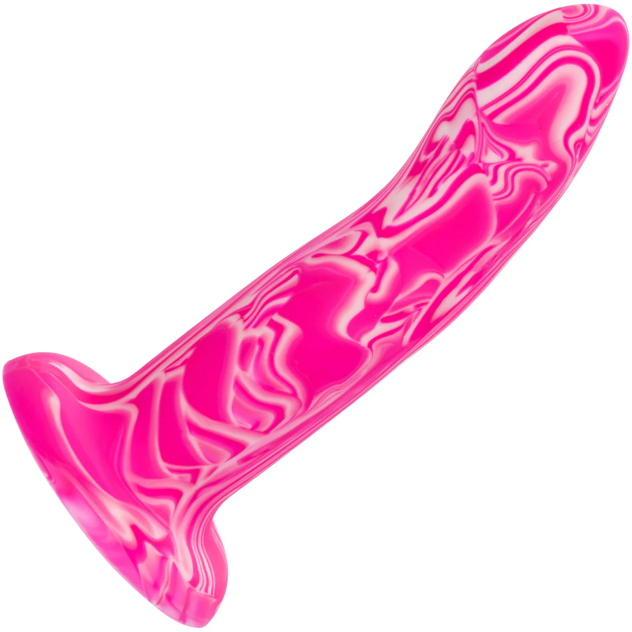 Twisted Love Twisted Probe 4.75" Silicone Suction Cup Dildo By CalExotics - Pink & White - Image 5