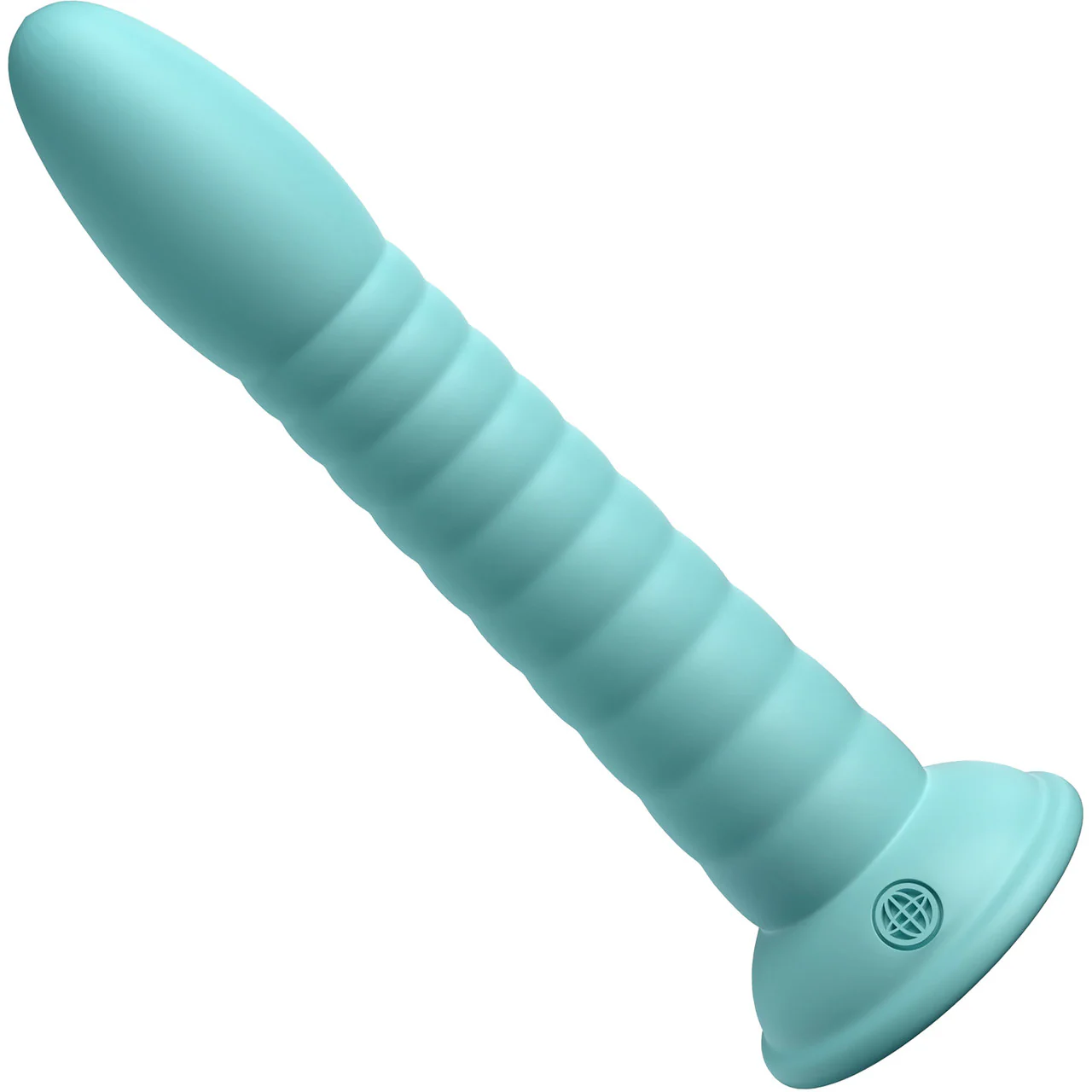 Dillio Platinum Wild Thing Silicone 7" Suction Cup Dildo - Teal - Image 2