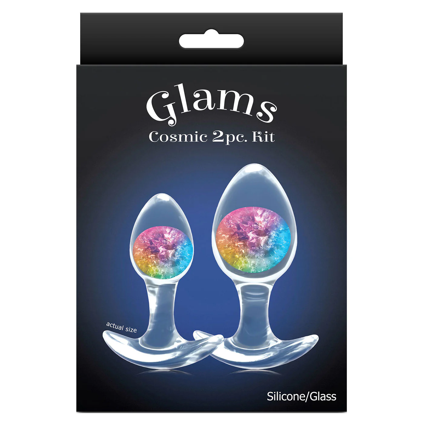 Cosmic Glams Silicone 2 Piece Anal Plug Kit - Image 10