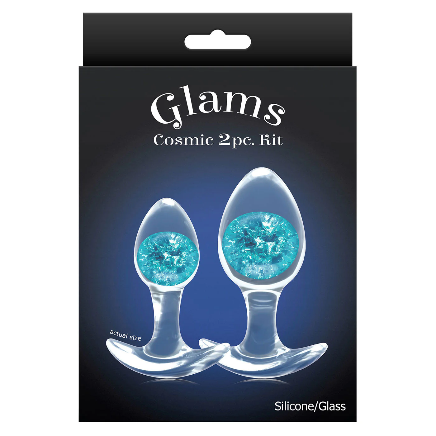 Cosmic Glams Silicone 2 Piece Anal Plug Kit - Image 4