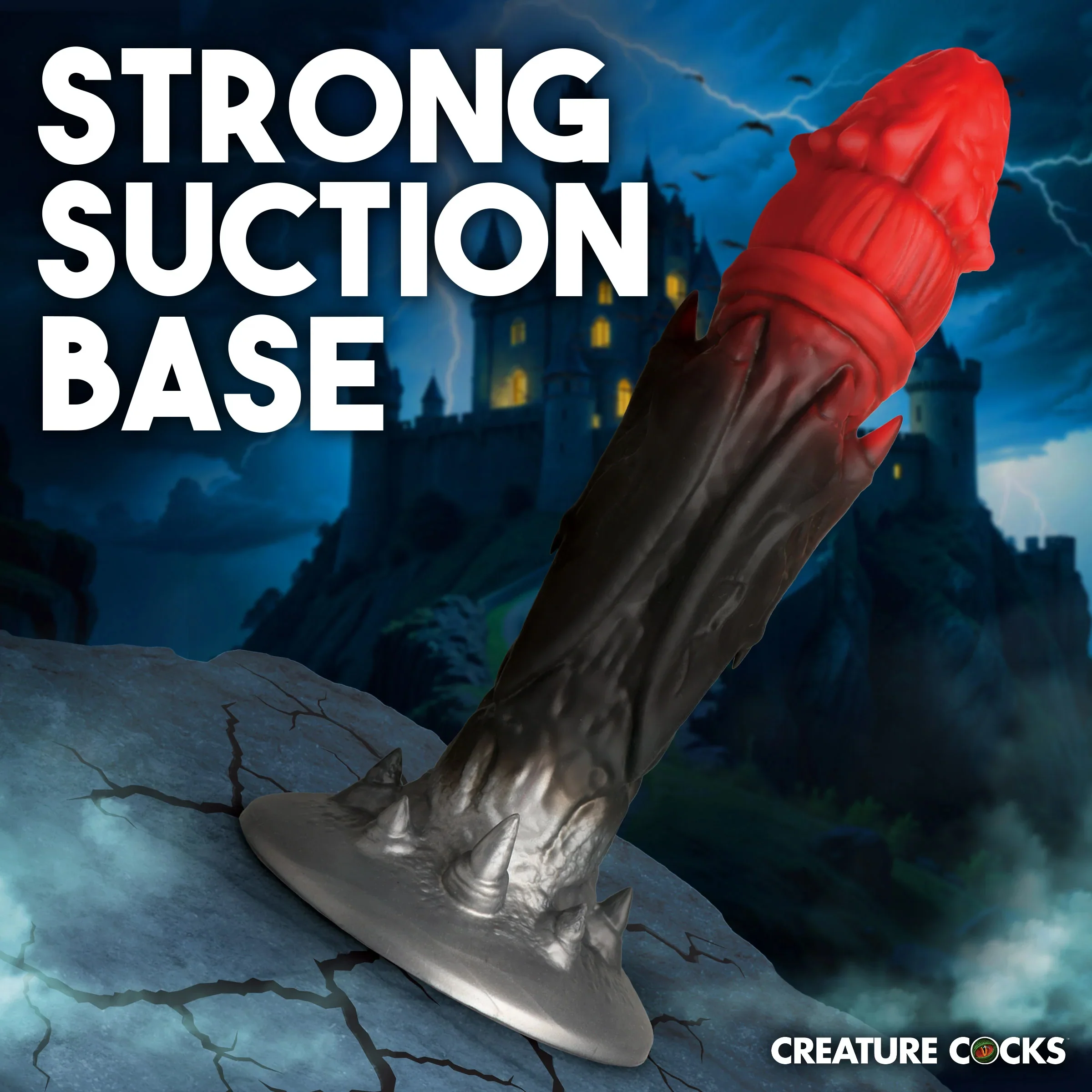 Count Cockula 9" Silicone Suction Cup Dildo By Creature Cocks - Image 10