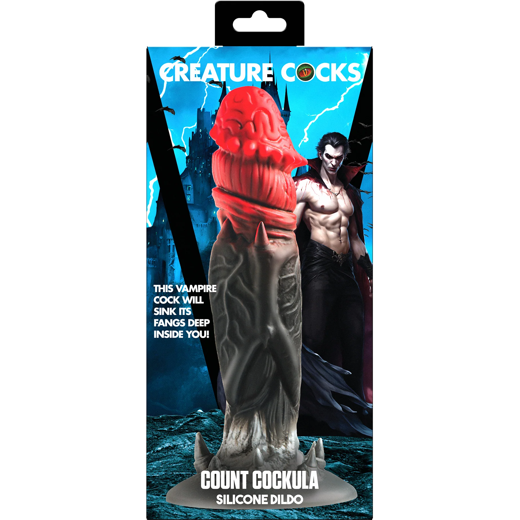 Count Cockula 9" Silicone Suction Cup Dildo By Creature Cocks - Image 13