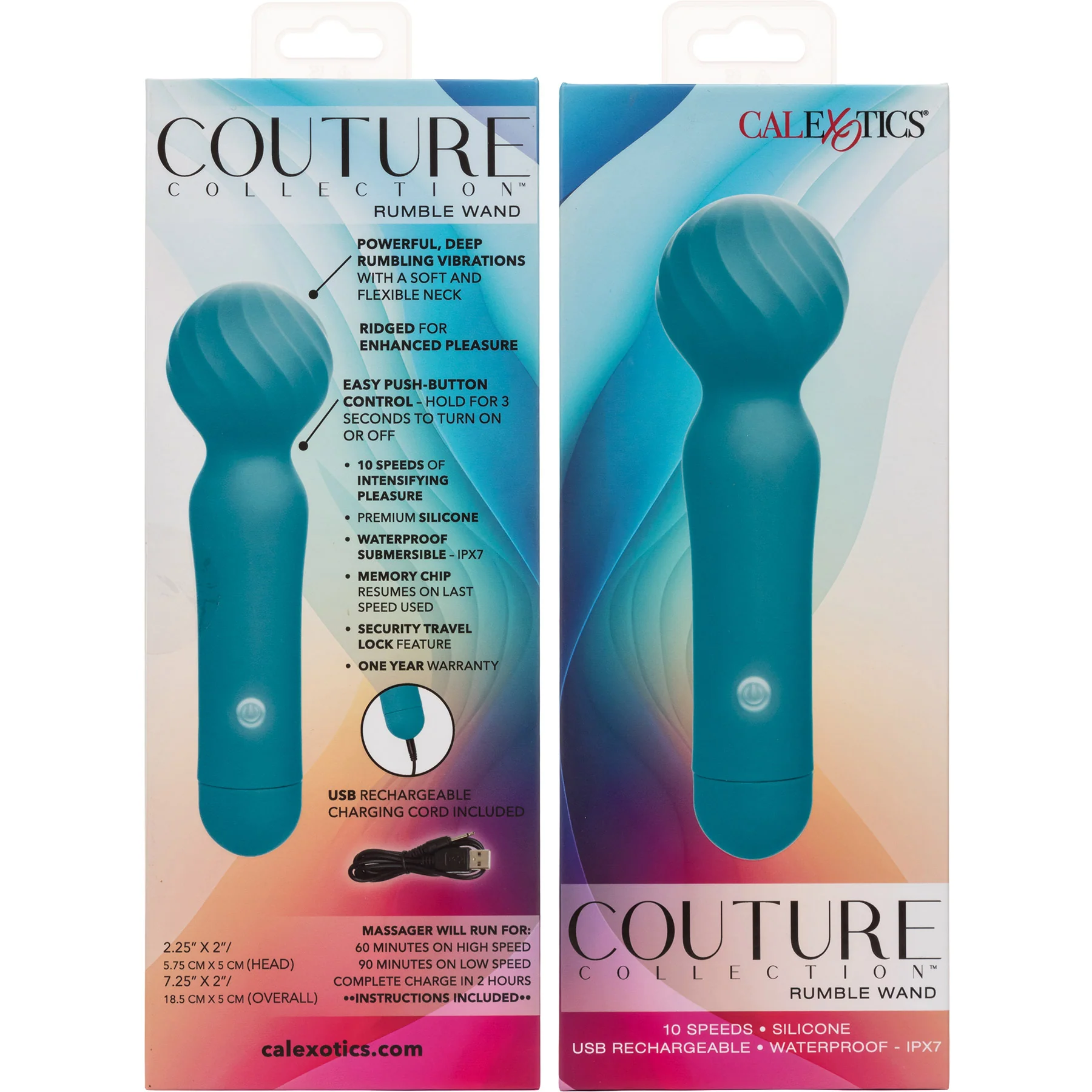 Couture Collection™ Rumble Wand Rechargeable Silicone Vibrator By CalExotics - Image 6