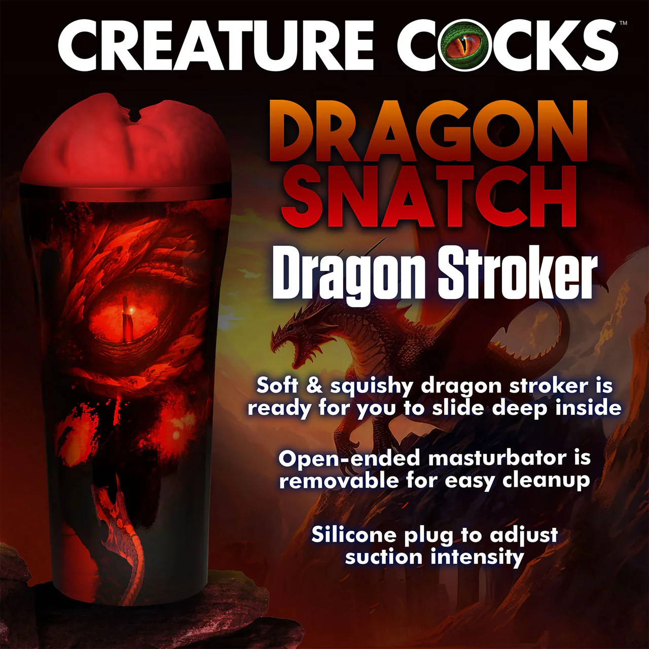 Creature Cocks Dragon Snatch Stroker Fantasy Penis Masturbator - Image 11