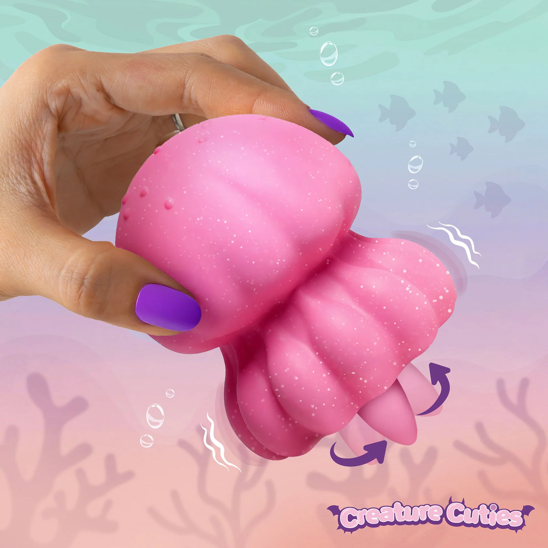 Creature Cuties Glow Jelly Licking & Vibrating Silicone Stimulator - Image 5