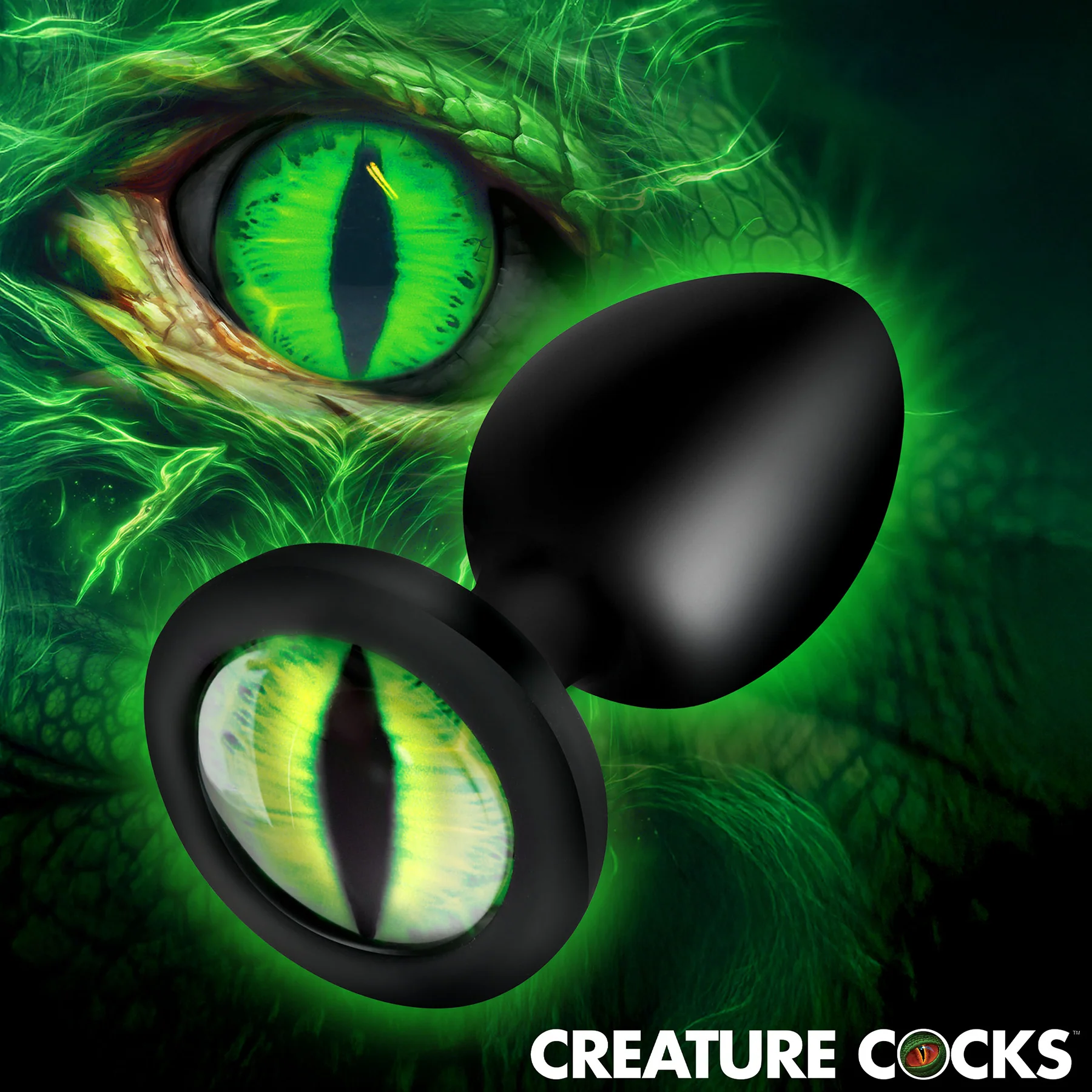Creature Eye Green Eye Silicone Butt Plug By Creature Cocks - Image 24
