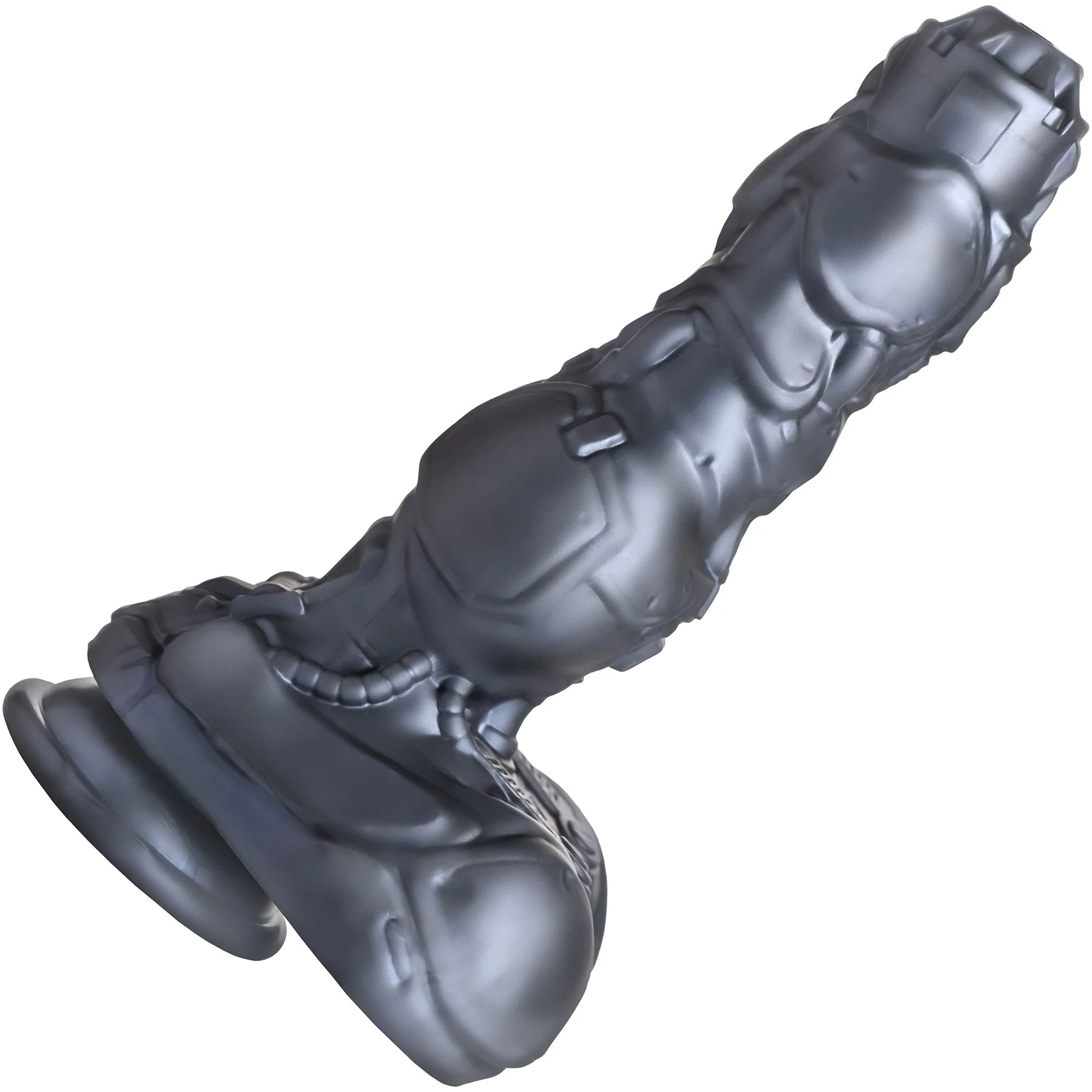 Cyborg 8.8" Thrusting & Vibrating Silicone Suction Cup Dildo With Remote By Creature Cocks - Image 12