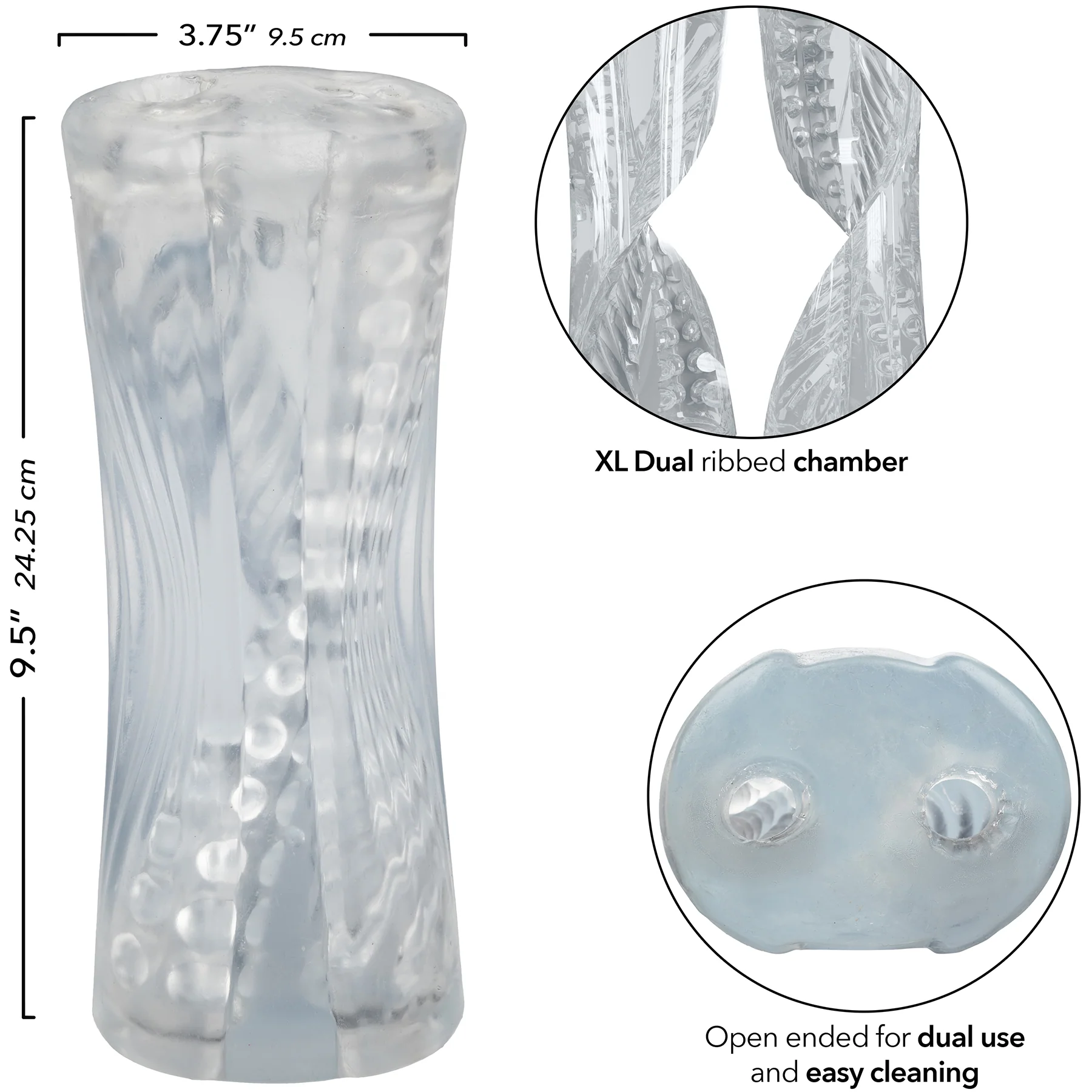 Cyclone™ Dual Ribbed Penis Stroker XL - Image 7