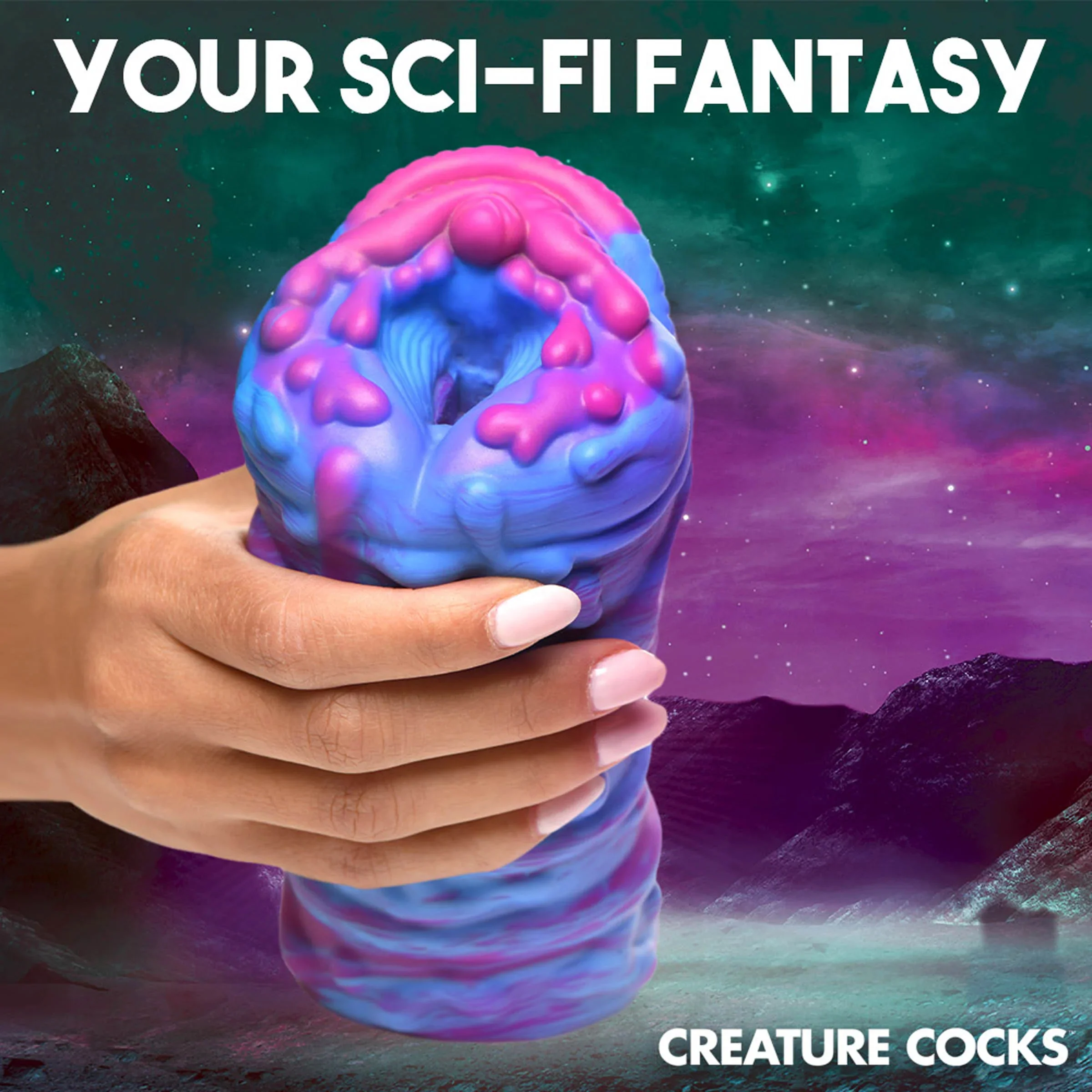 Cyclone Silicone Squishy Alien Vagina Stroker By Creature Cocks - Image 10