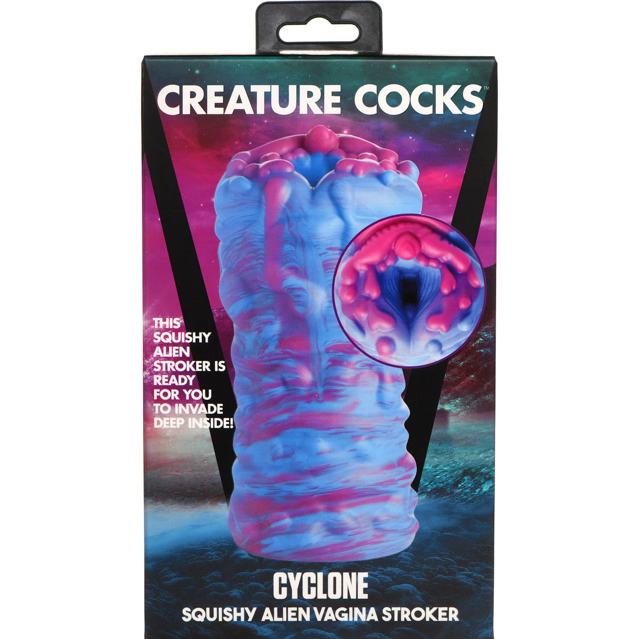Cyclone Silicone Squishy Alien Vagina Stroker By Creature Cocks - Image 20