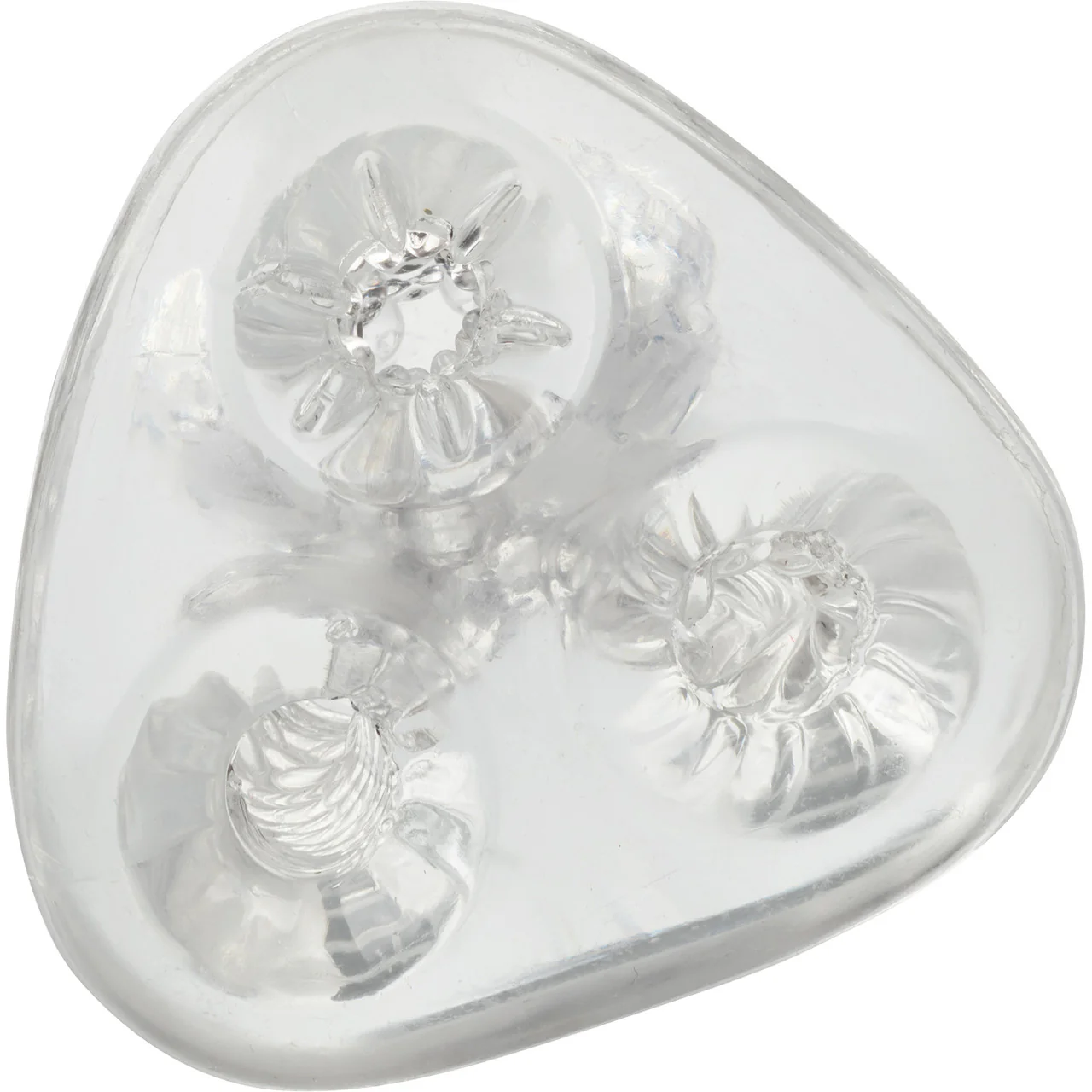 Cyclone Triple Chamber Easy Grip Penis Stroker By CalExotics - Clear - Image 4