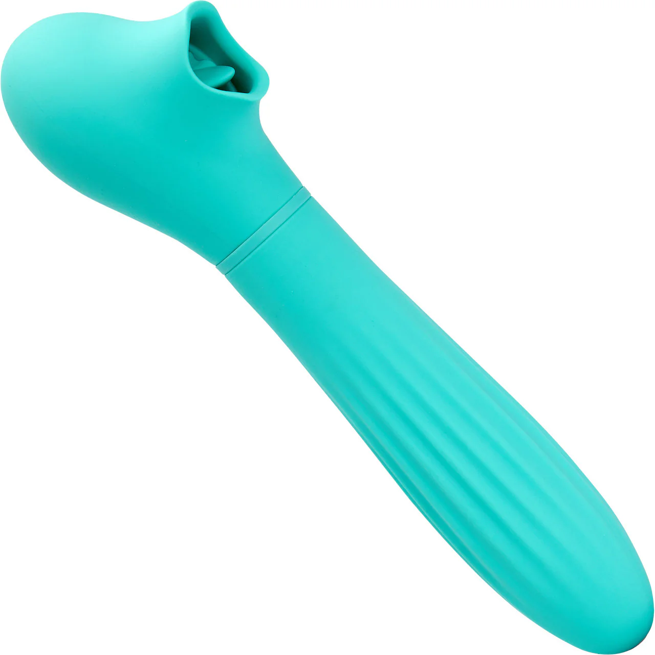 Daisy Triple Action Thrusting & Flickering Tongue Vibrator With Suction By Nu Sensuelle - Electric Blue - Image 2