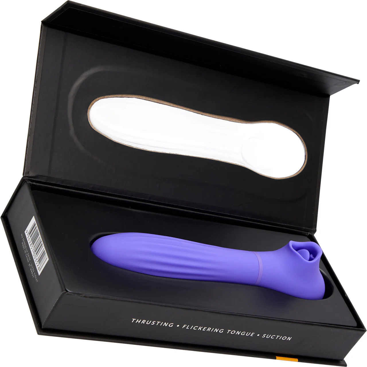 Daisy Triple Action Thrusting & Flickering Tongue Vibrator With Suction By Nu Sensuelle - Ultra Violet - Image 5