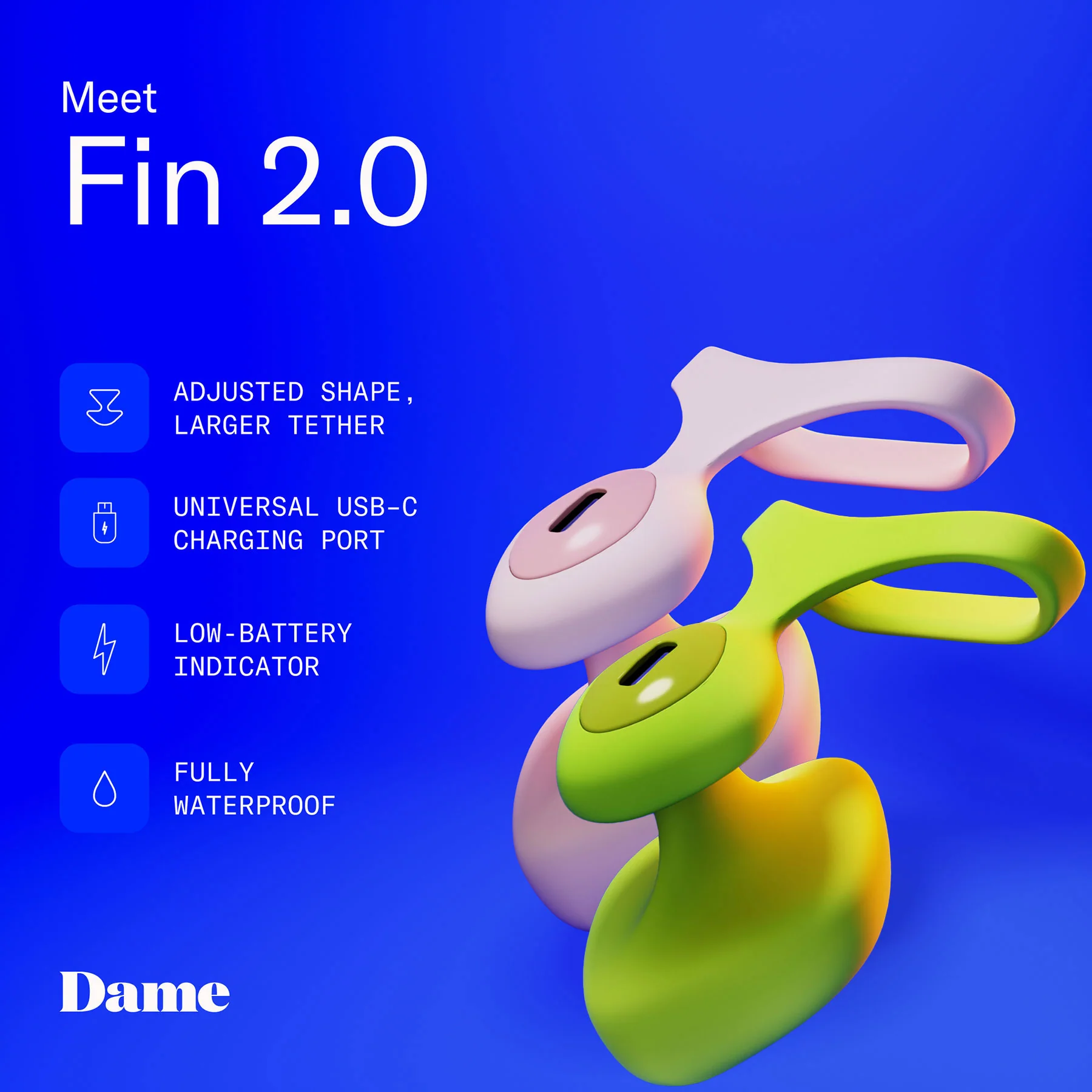 Dame Fin 2.0 Finger Vibrator - Image 2