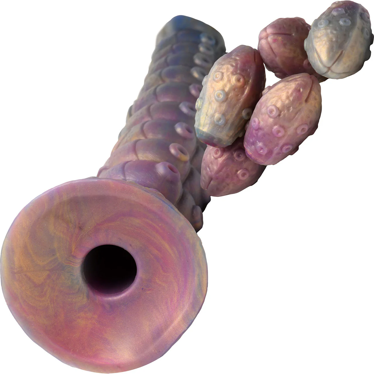 Deep Invader Tentacle 11.5" Silicone Ovipositor Dildo With Eggs By Creature Cocks - Image 7