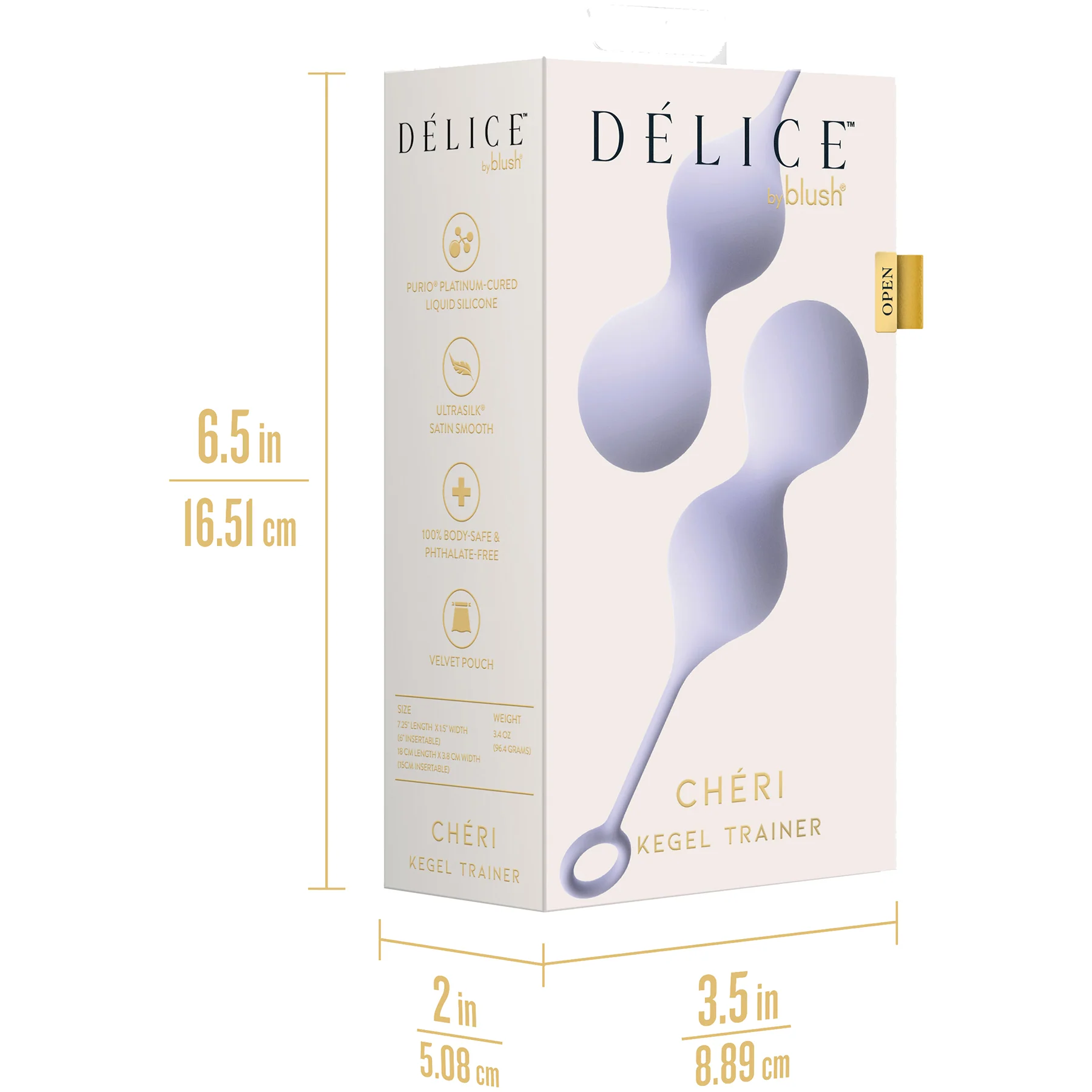 Délice Chéri Silicone Weighted Kegel Trainer By Blush - Image 15