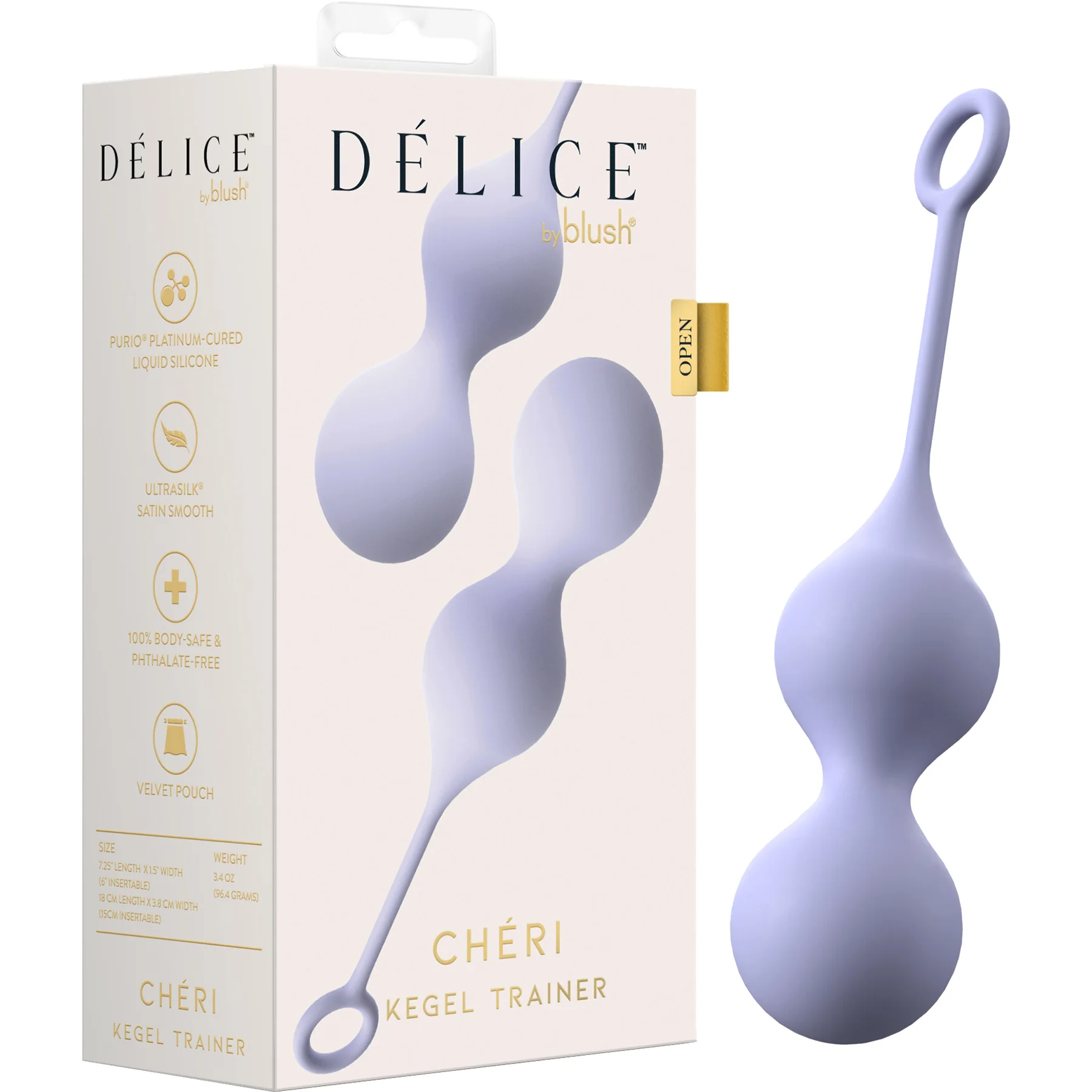 Délice Chéri Silicone Weighted Kegel Trainer By Blush - Image 9
