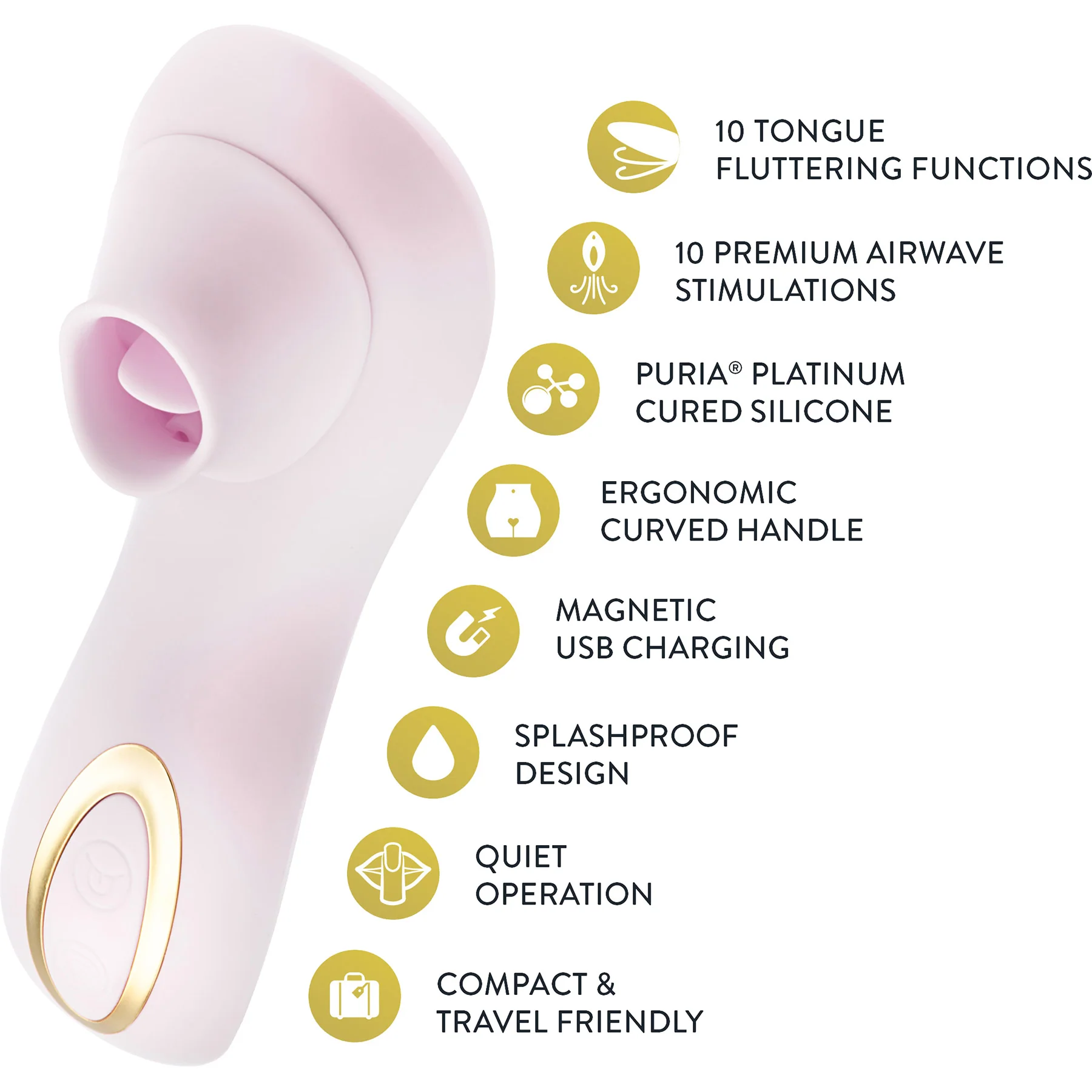 Délice Fleur Rechargeable Silicone Clitoral Suction Vibrator By Blush - Image 12