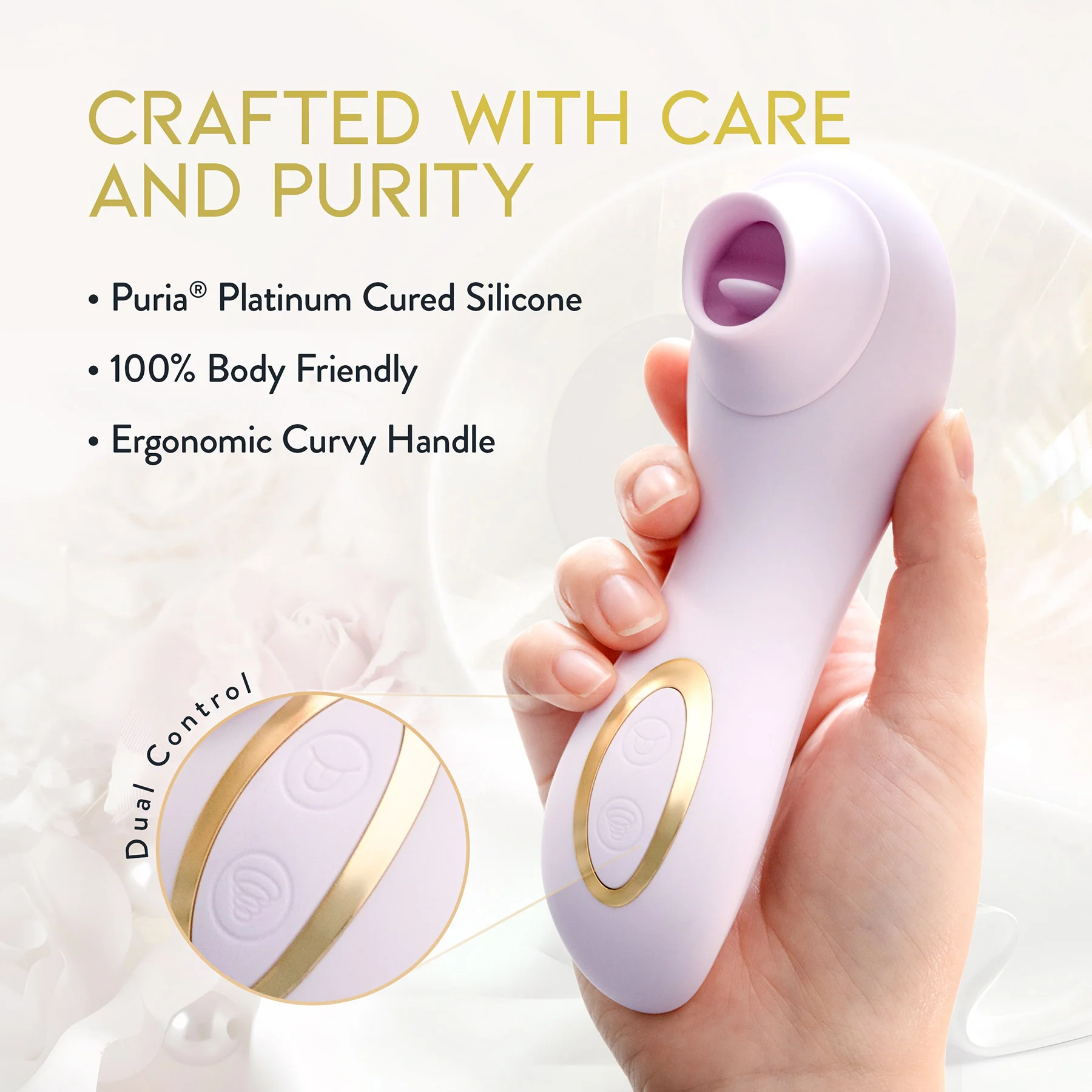 Délice Fleur Rechargeable Silicone Clitoral Suction Vibrator By Blush - Image 2