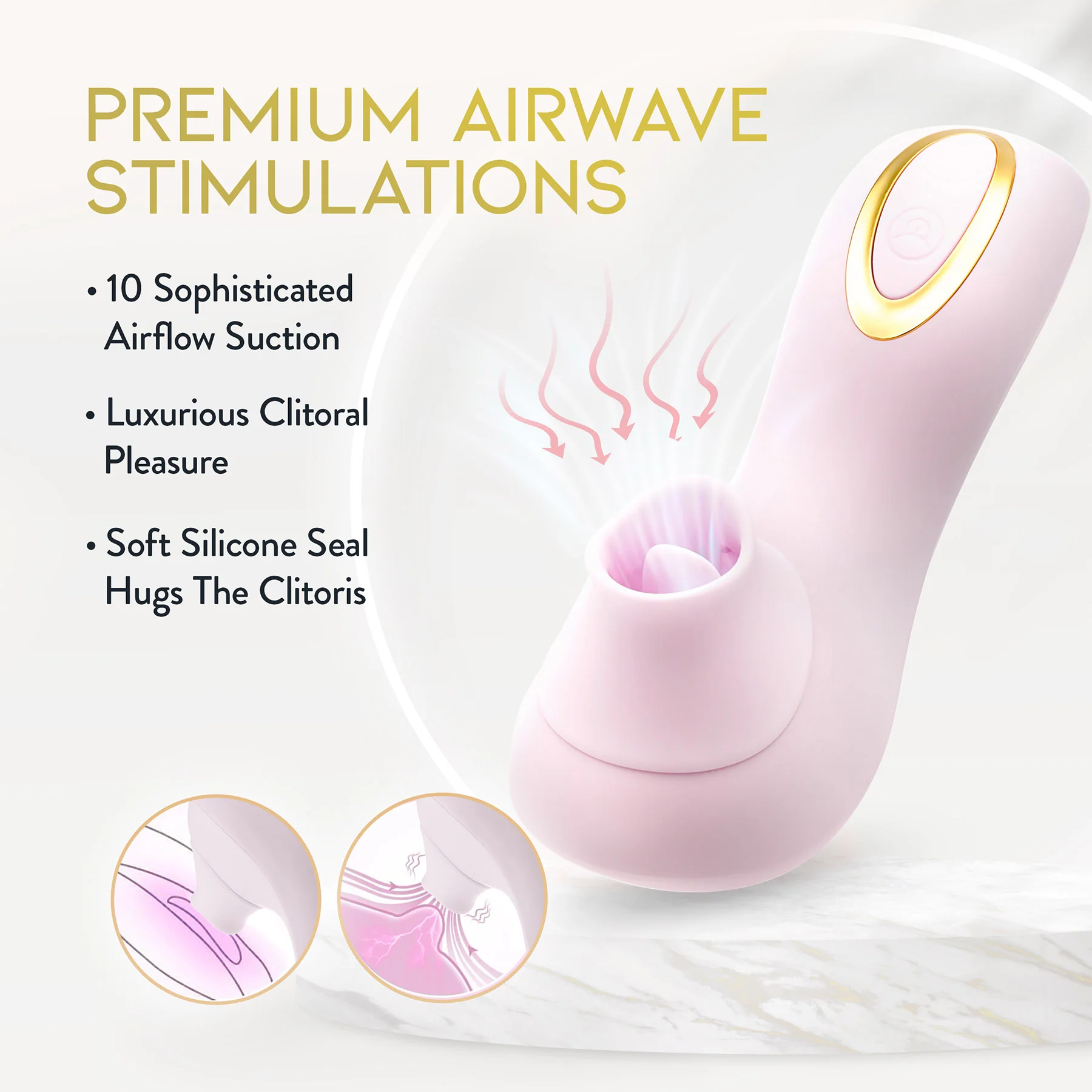 Délice Fleur Rechargeable Silicone Clitoral Suction Vibrator By Blush - Image 7