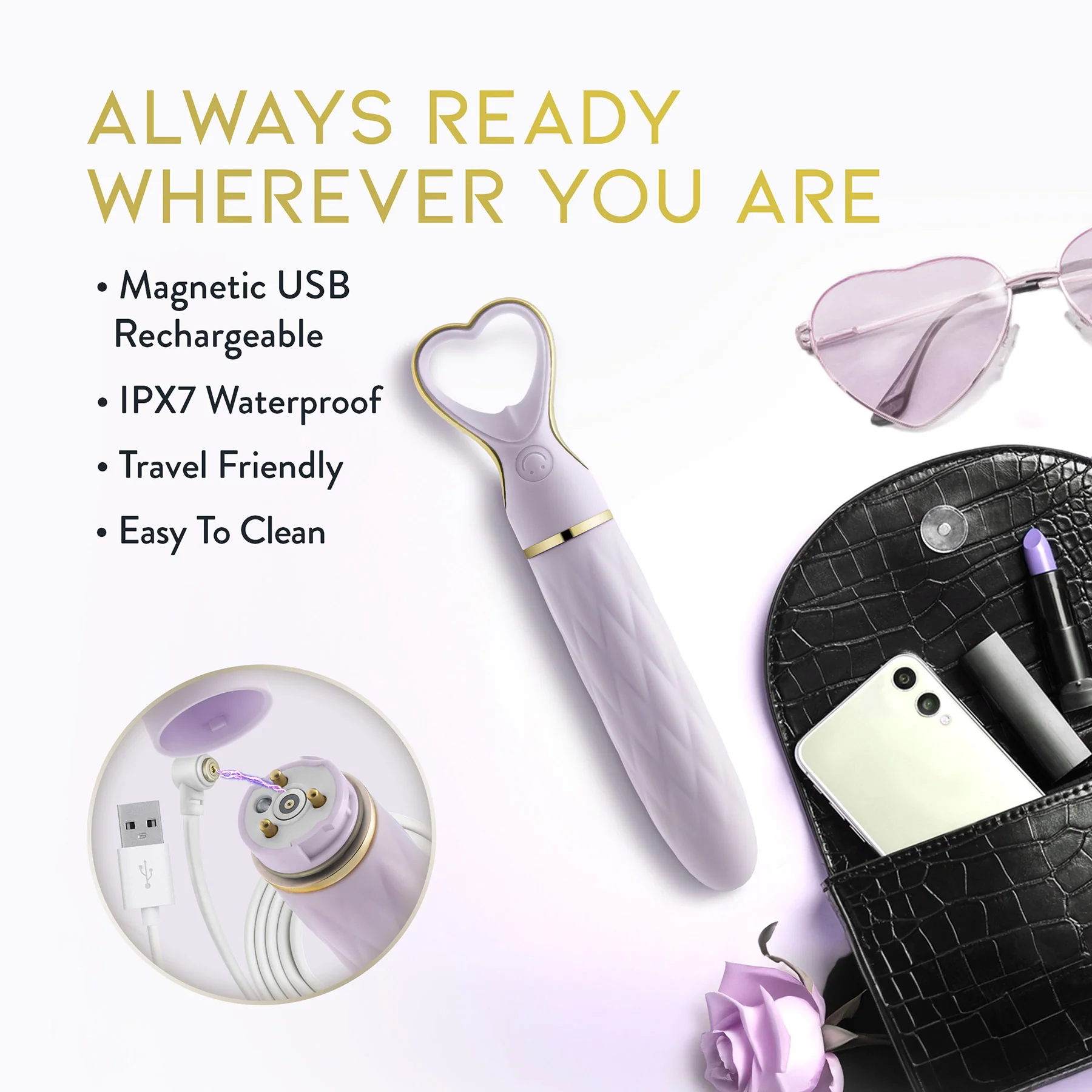 Délice Heartthrob Textured Rechargeable Silicone Vibrator By Blush - Image 22