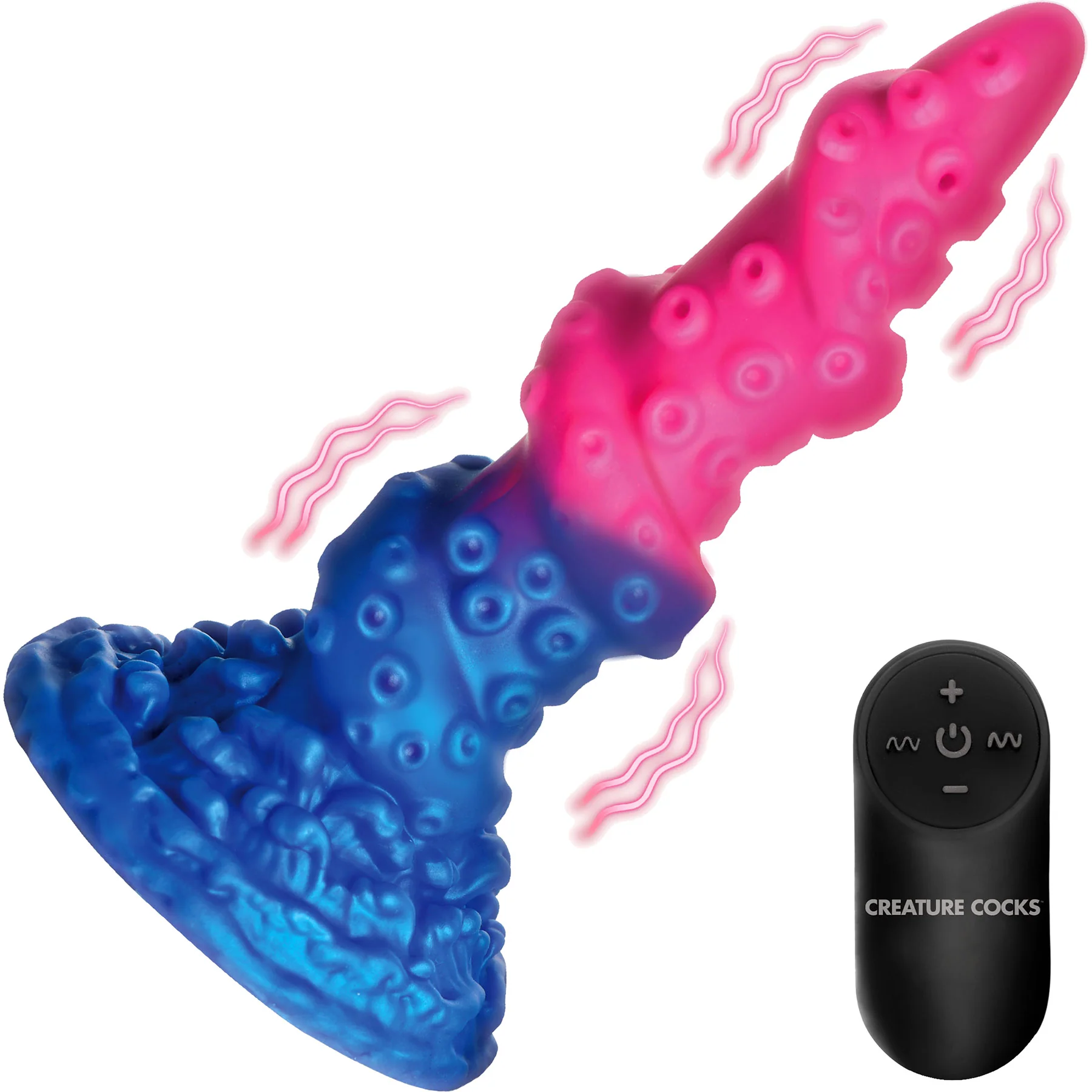 Deluxe Lord Kraken Vibrating 8" Silicone Dildo With Remote By Creature Cocks - Image 5