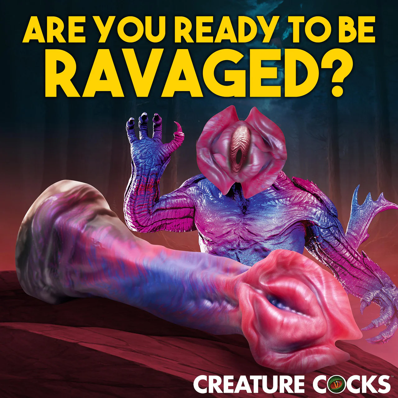 Demogorgon 9" Silicone Suction Cup Dildo By Creature Cocks - Image 10