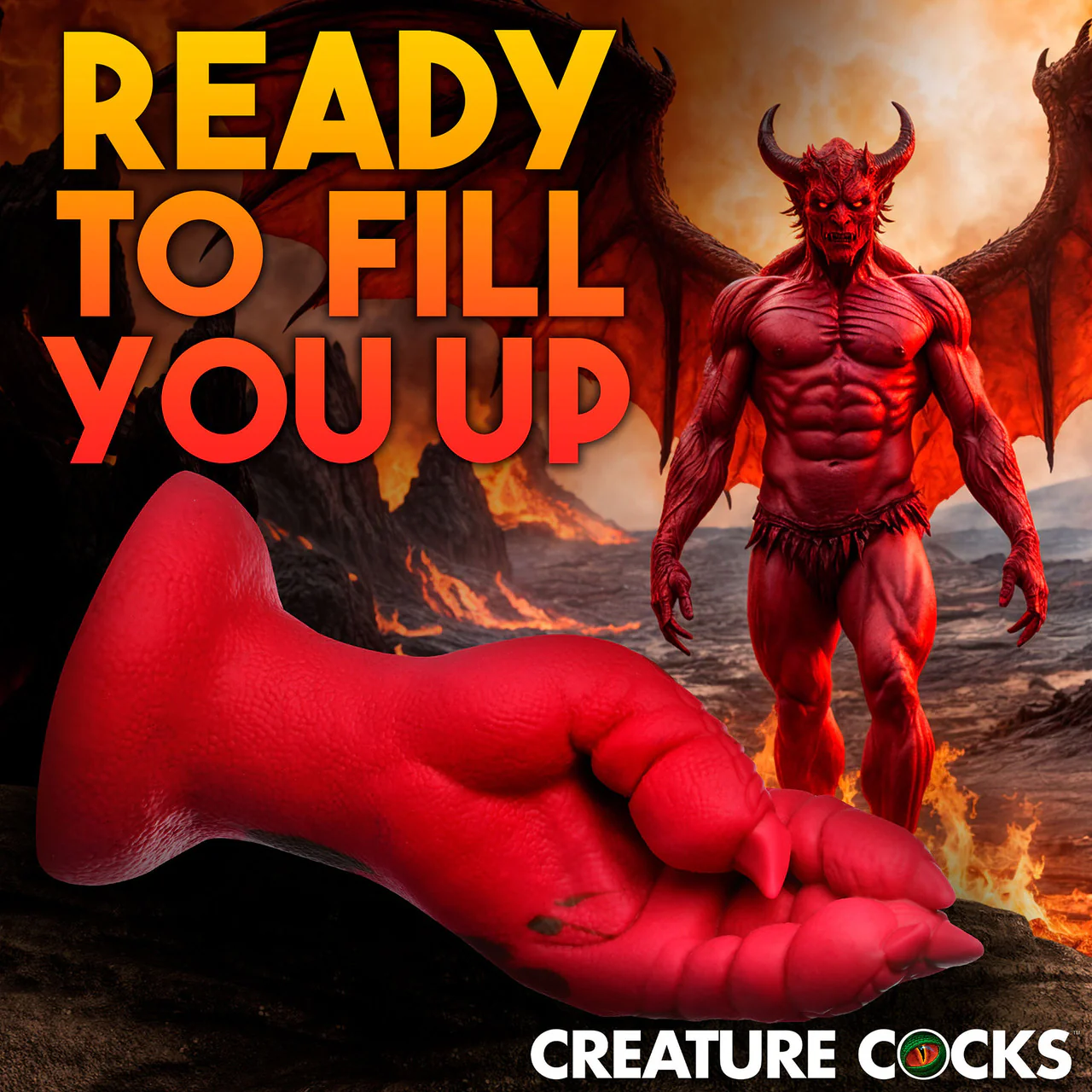 Demon Claw 8.5" Fisting Silicone Suction Cup Dildo By Creature Cocks - Image 7