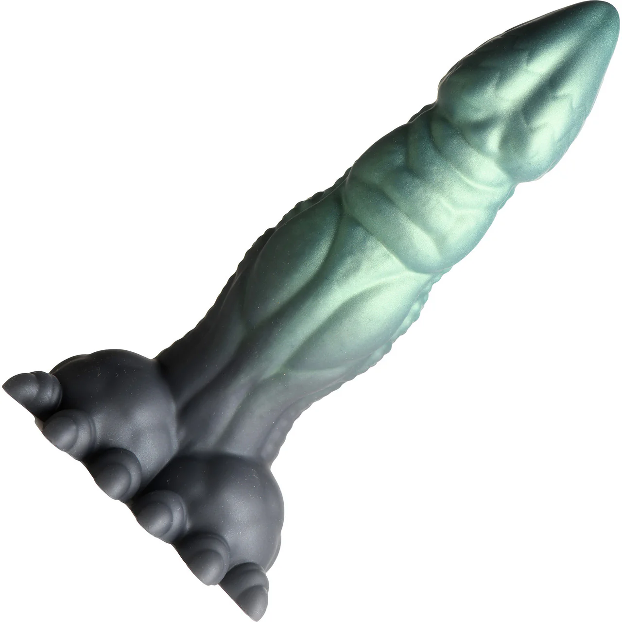 Dickosaur 7.25" Silicone Dual Stimulation Suction Cup Dildo By Creature Cocks - Image 3