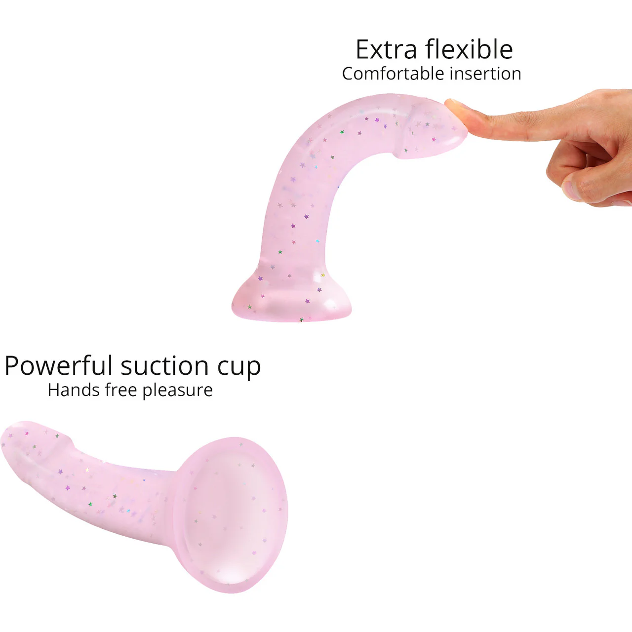 Dildolls Silicone Dildo With Suction Cup Base By Love To Love - Starlight - Image 2