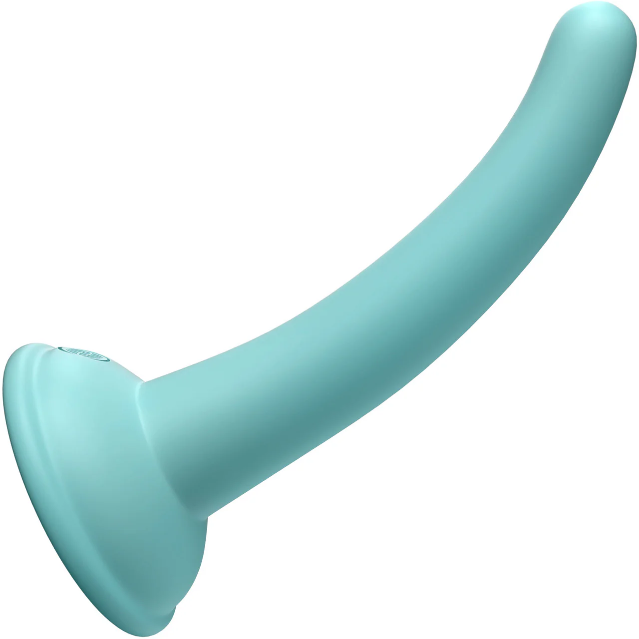 Dillio Platinum Curious Five Silicone 5" Suction Cup Dildo - Teal - Image 3