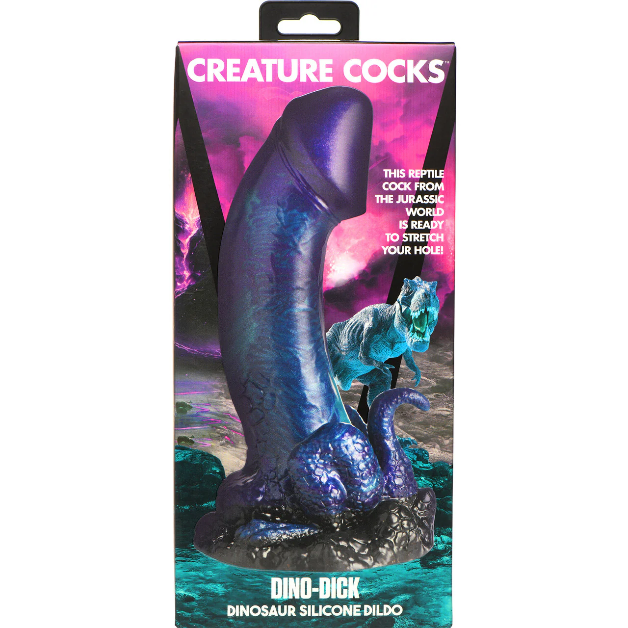Dino-Dick 7.25" Silicone Suction Cup Dildo By Creature Cocks - Large - Image 15