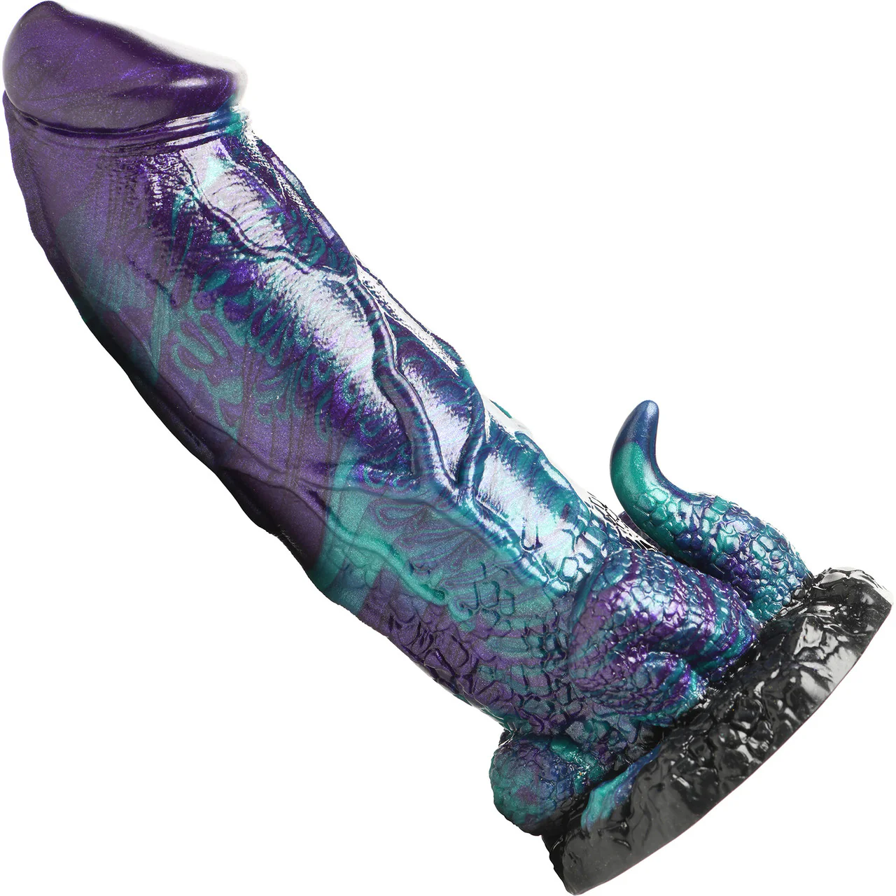 Dino-Dick 9" Silicone Suction Cup Dildo By Creature Cocks - XL - Image 2