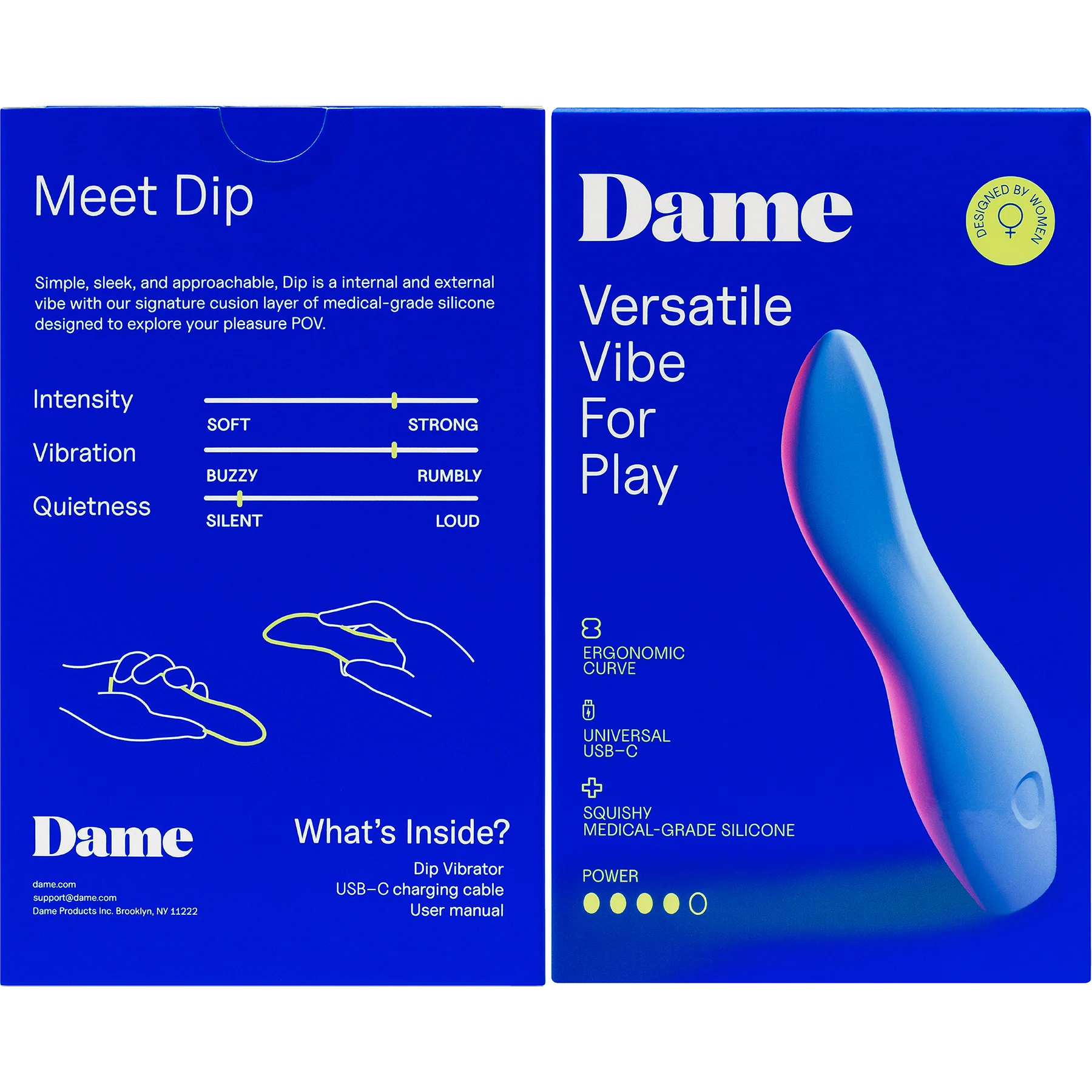 DIP 2.0 Silicone Rechargeable Waterproof Vibrator by Dame - Image 11
