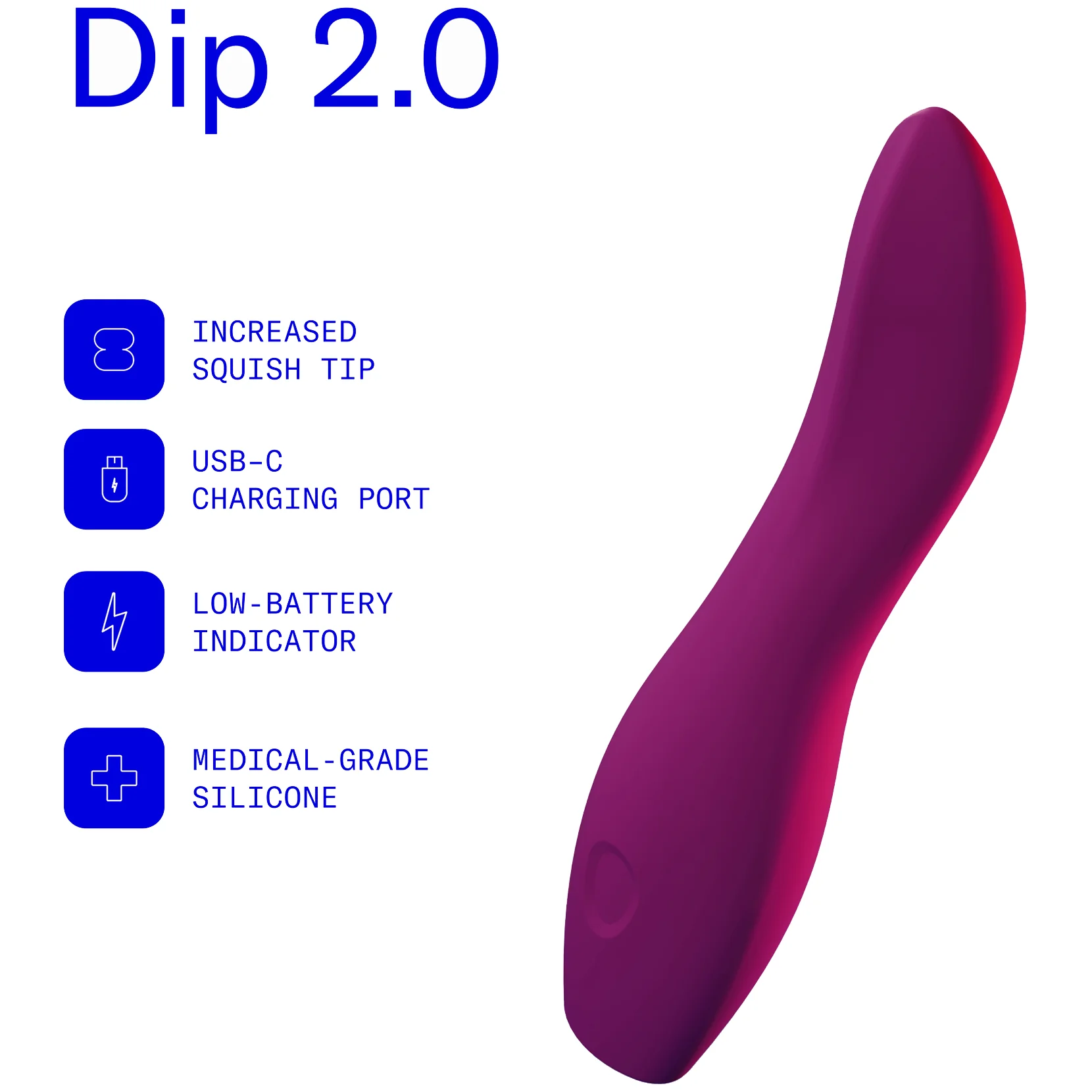 DIP 2.0 Silicone Rechargeable Waterproof Vibrator by Dame - Image 17