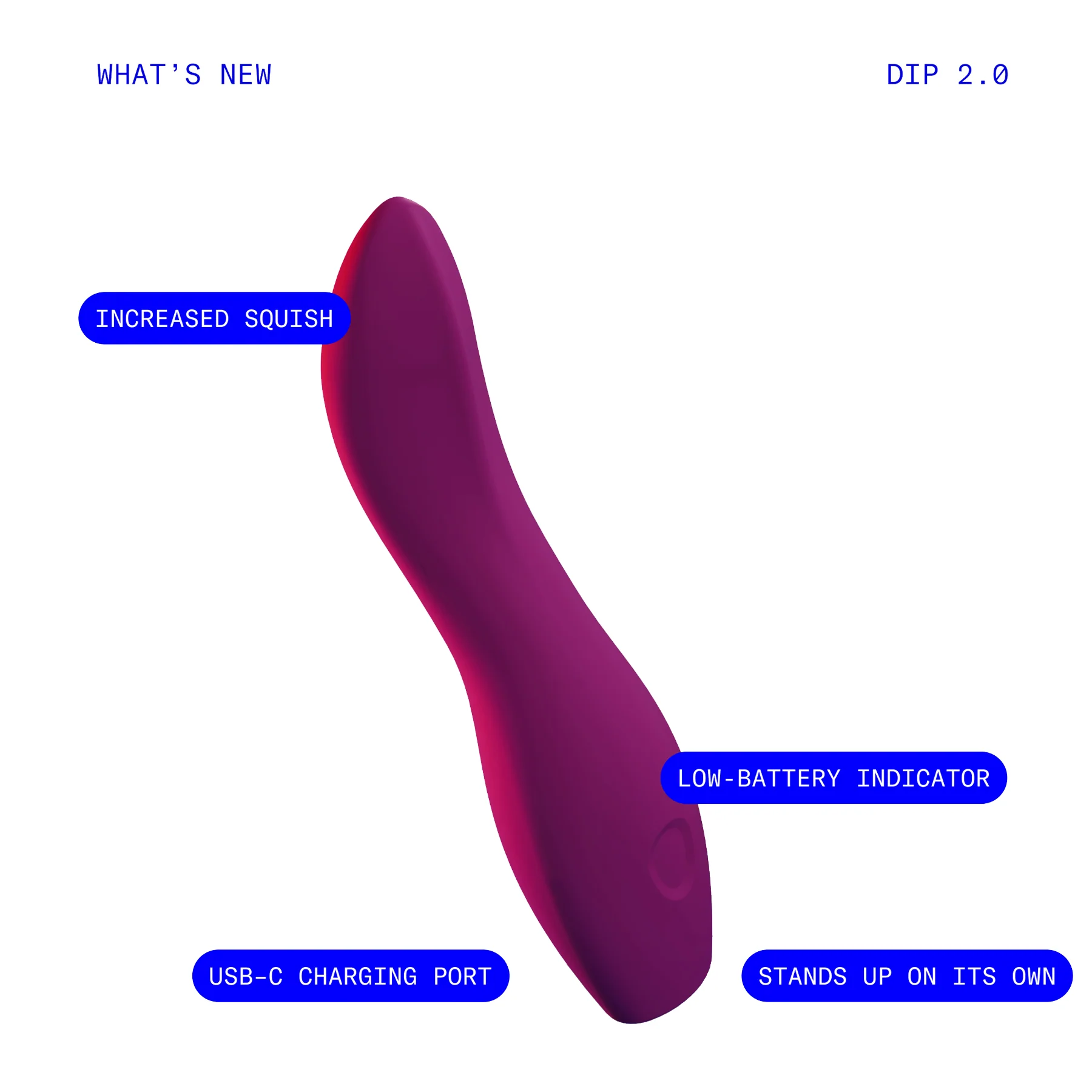 DIP 2.0 Silicone Rechargeable Waterproof Vibrator by Dame - Image 18