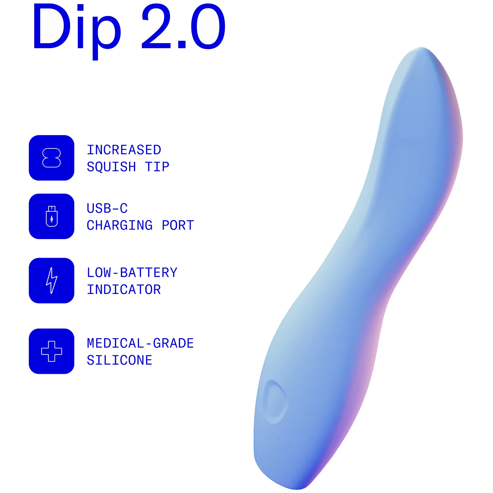 DIP 2.0 Silicone Rechargeable Waterproof Vibrator by Dame - Image 2