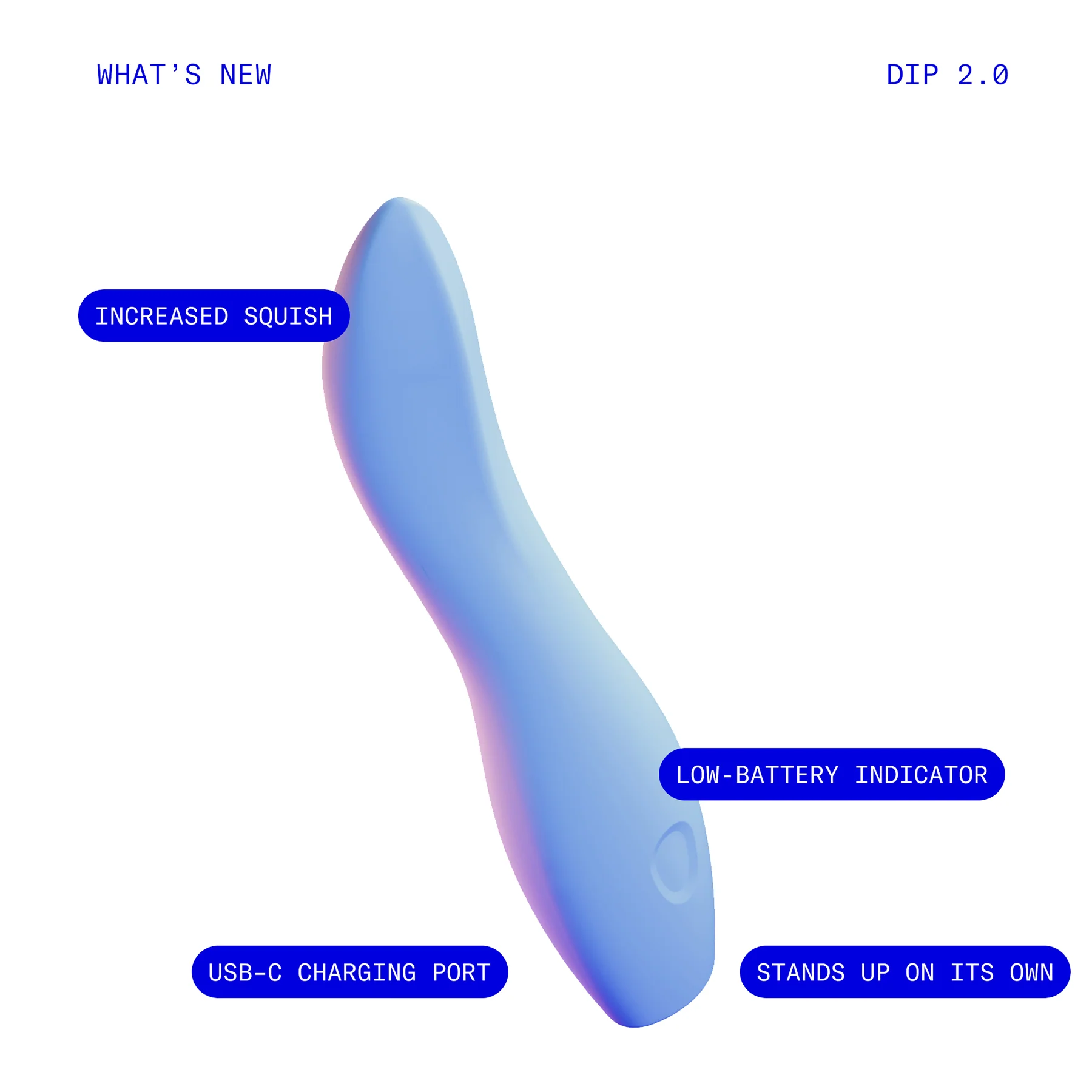 DIP 2.0 Silicone Rechargeable Waterproof Vibrator by Dame - Image 8