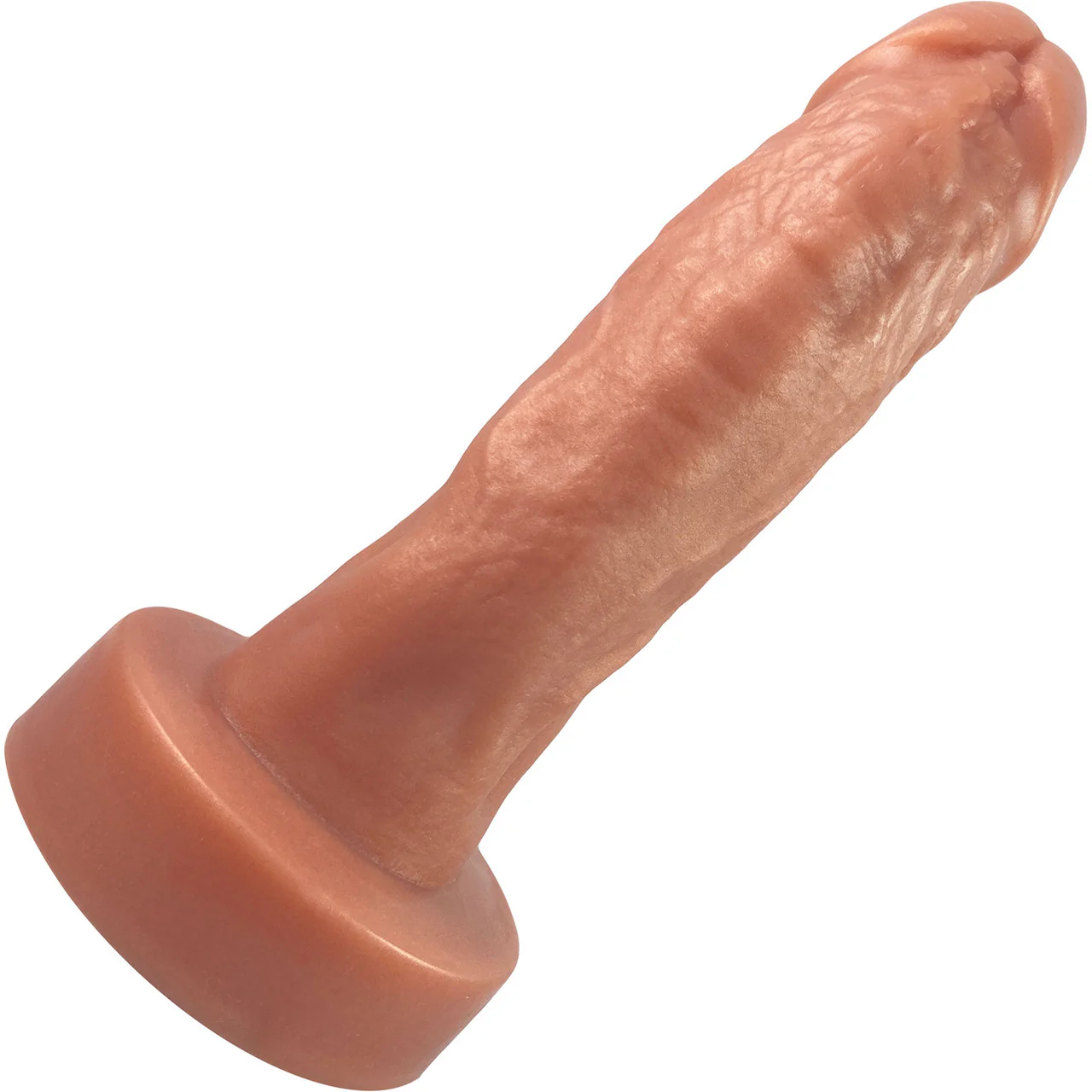 Divo Dual Density 6.75" Silicone Realistic Dildo By Uberrime - Medium, Caramel - Image 3