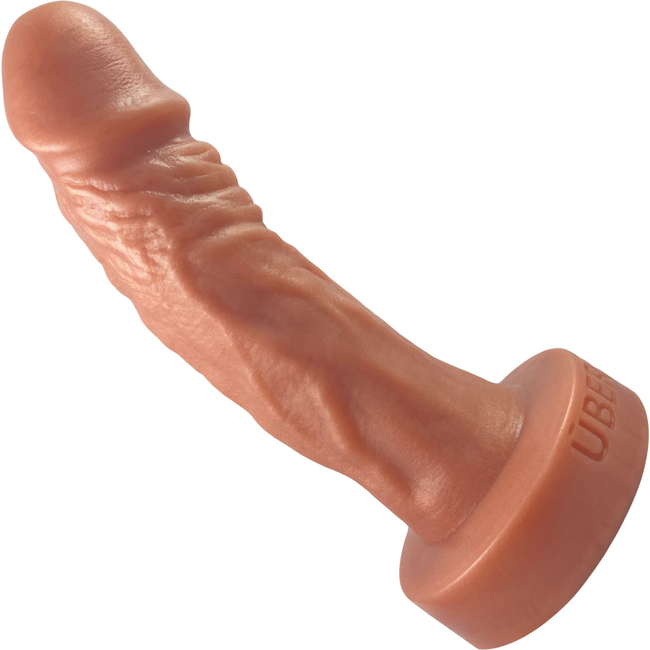Divo Dual Density 6.75" Silicone Realistic Dildo By Uberrime - Medium, Caramel - Image 4